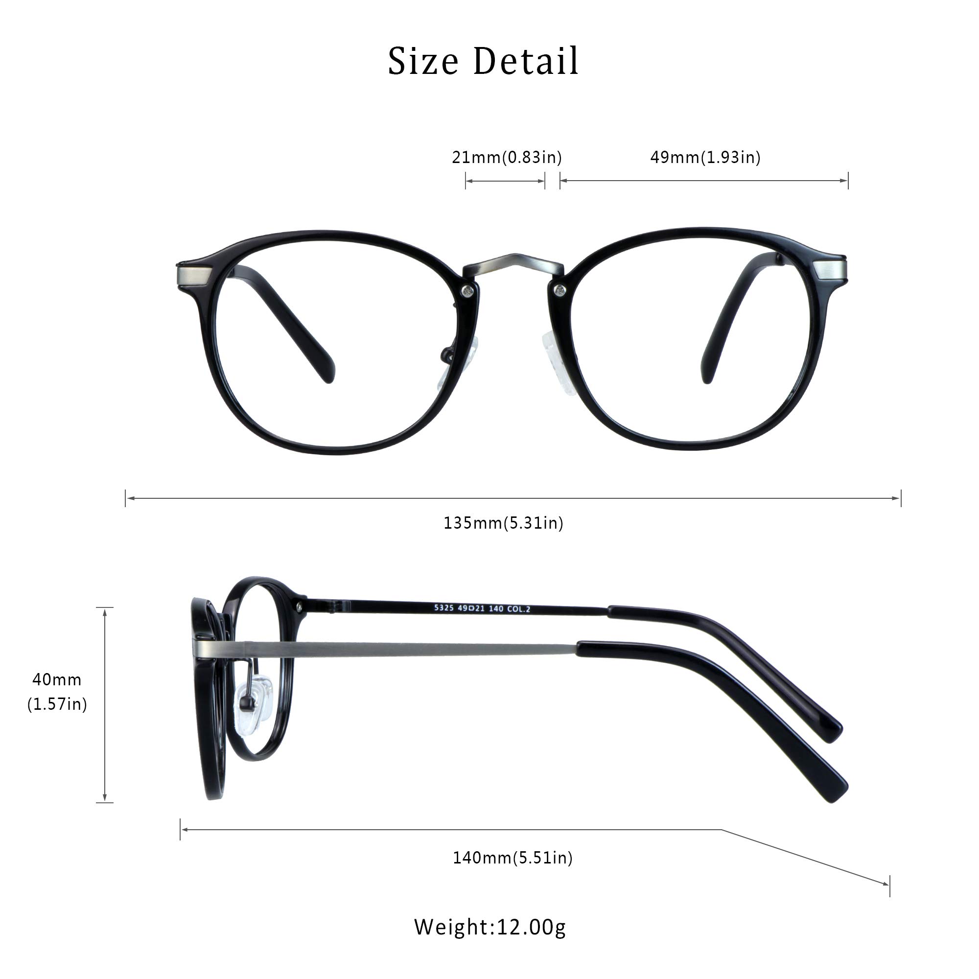 LifeArt Blue Light Blocking Glasses - Anti Eyestrain Computer Reading Glasses for Women & Men - Gaming & TV Glasses with Anti Glare (Black, +0.75 Magnification) - Perfect for Office Work, Online Classes & Nighttime Screen Use