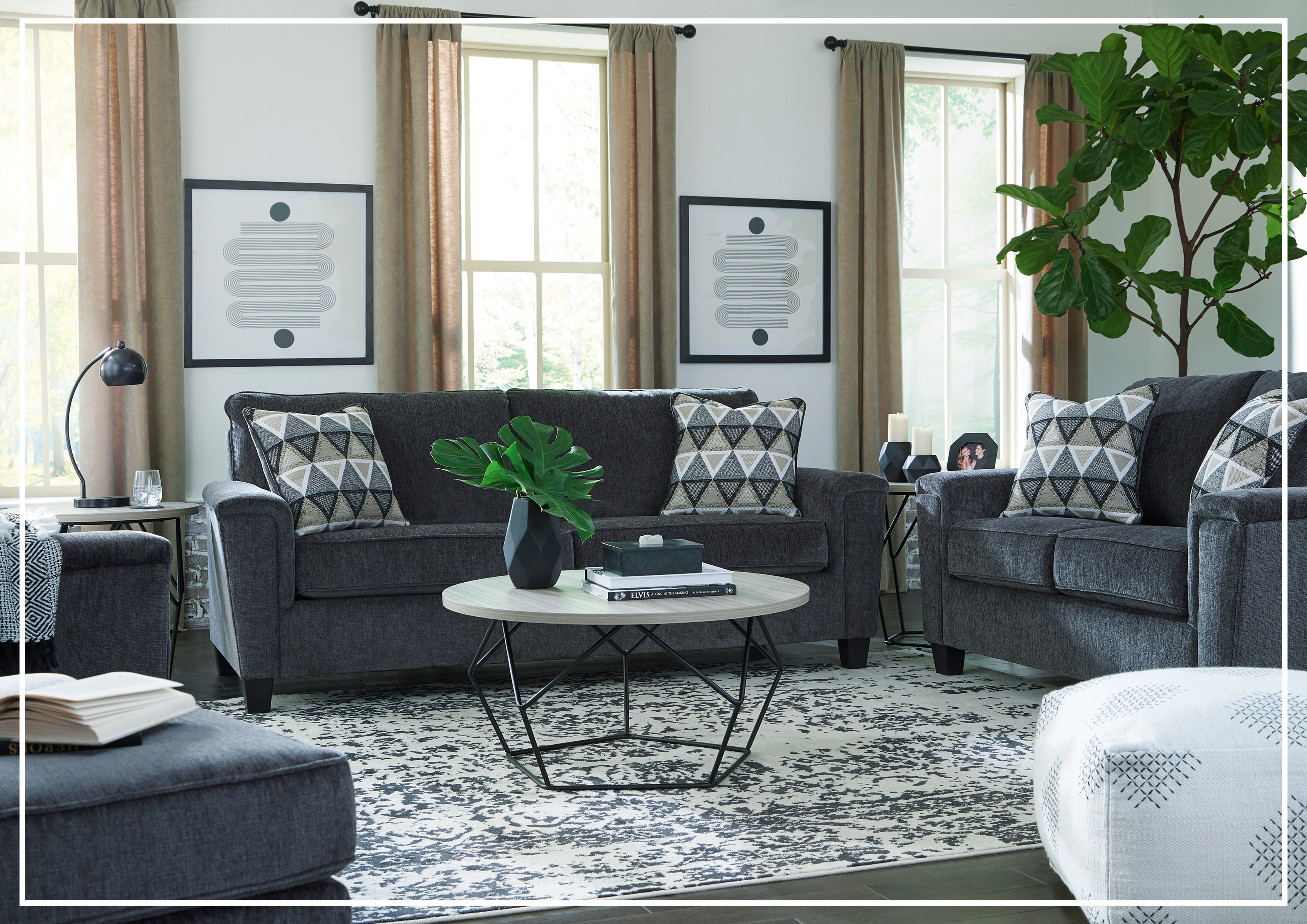 Gio Italia Abigail Queen Fabric Sofa Sleeper - Convertible Bed, Beige or Dark Grey | Comfortable Modern Living Room Furniture for Small Spaces & Guest Rooms