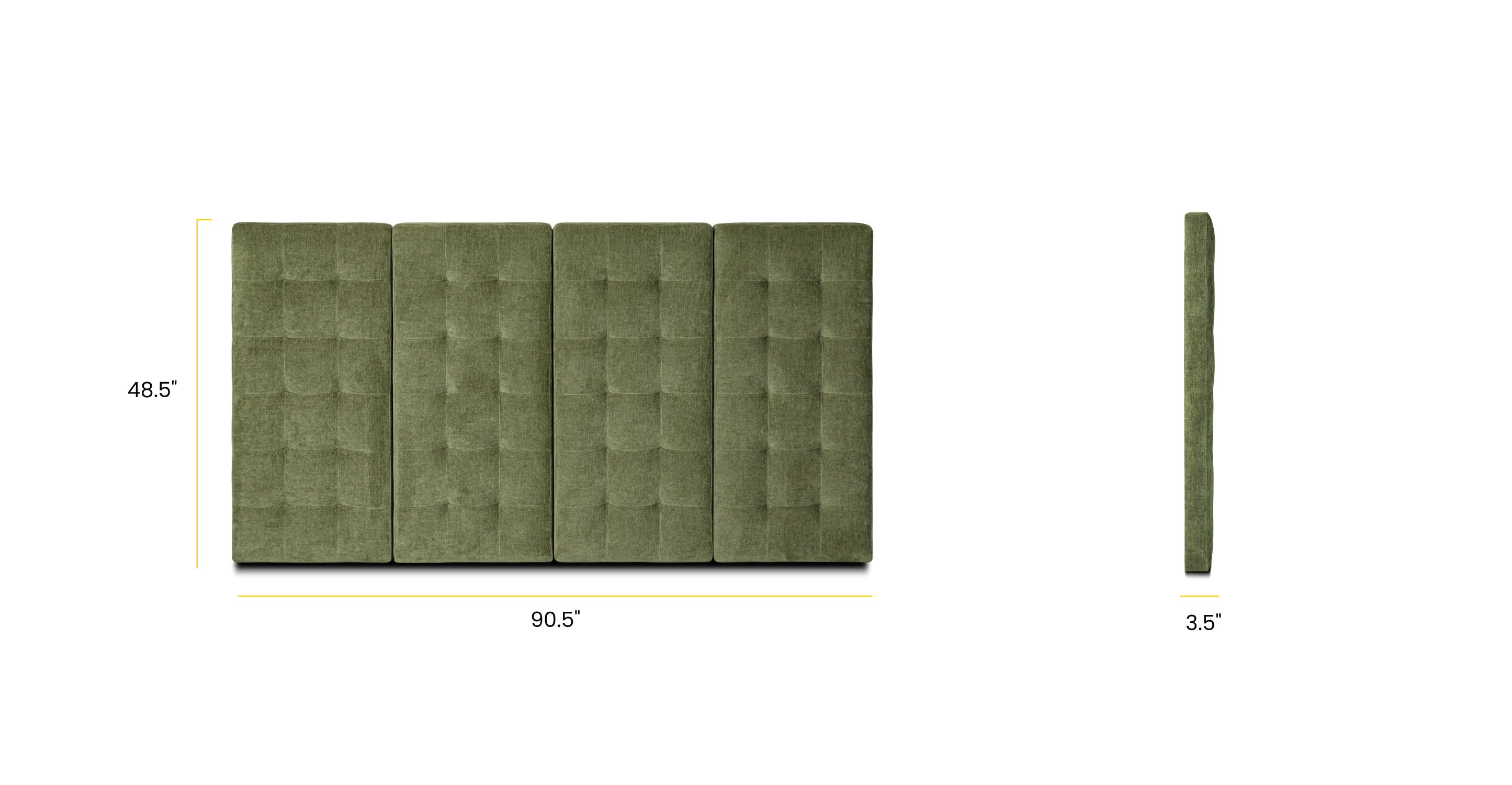Stylish Napa Upholstered Bed Headboard - Queen Size, Tufted Fabric, Modern Bedroom Decor for Home & Hotel Use