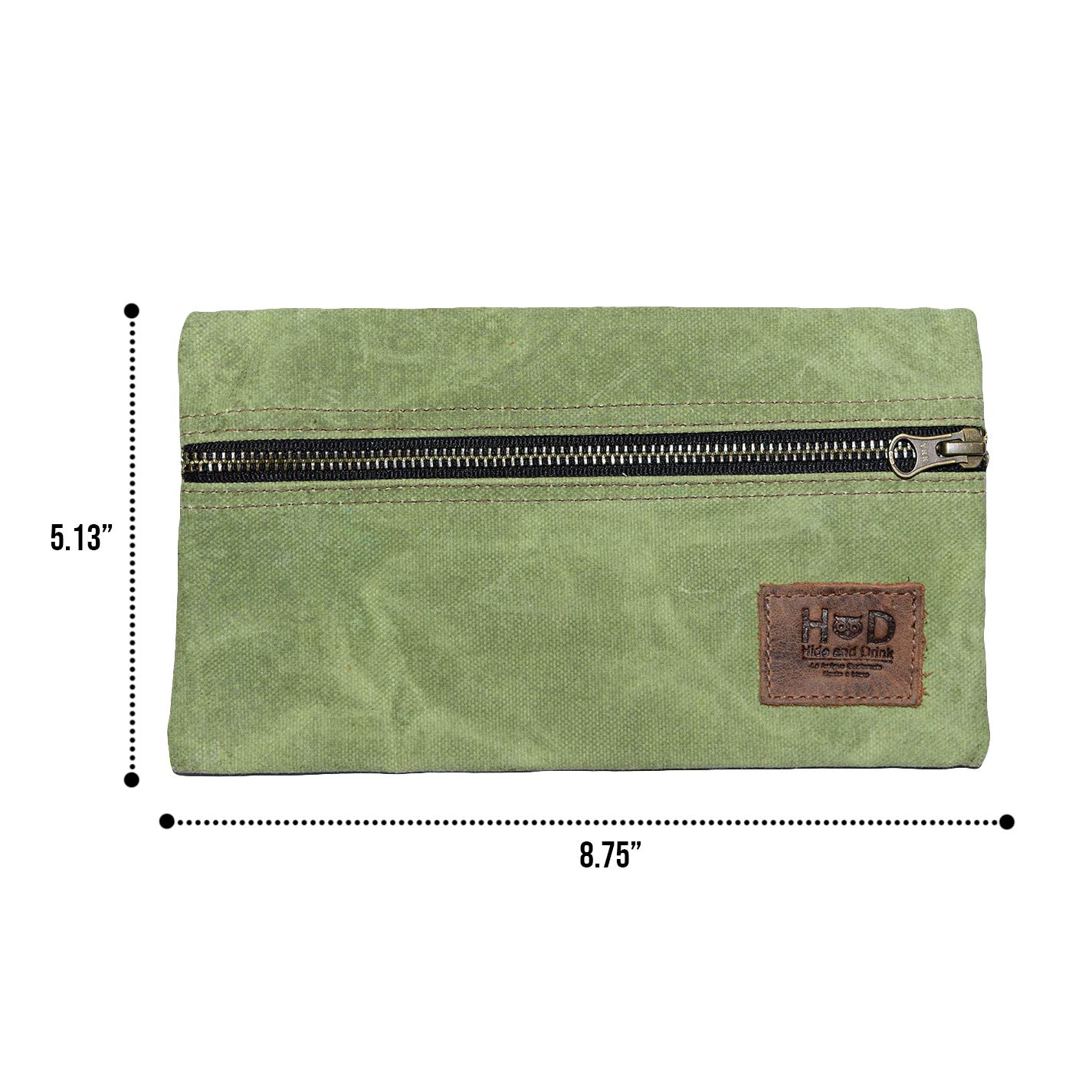 Hide & Drink Waxed Canvas Multi-Purpose Utility & Charger Case for MacBook, iPad, Laptop - Durable Handmade Organizer for Work, Travel & Daily Commute