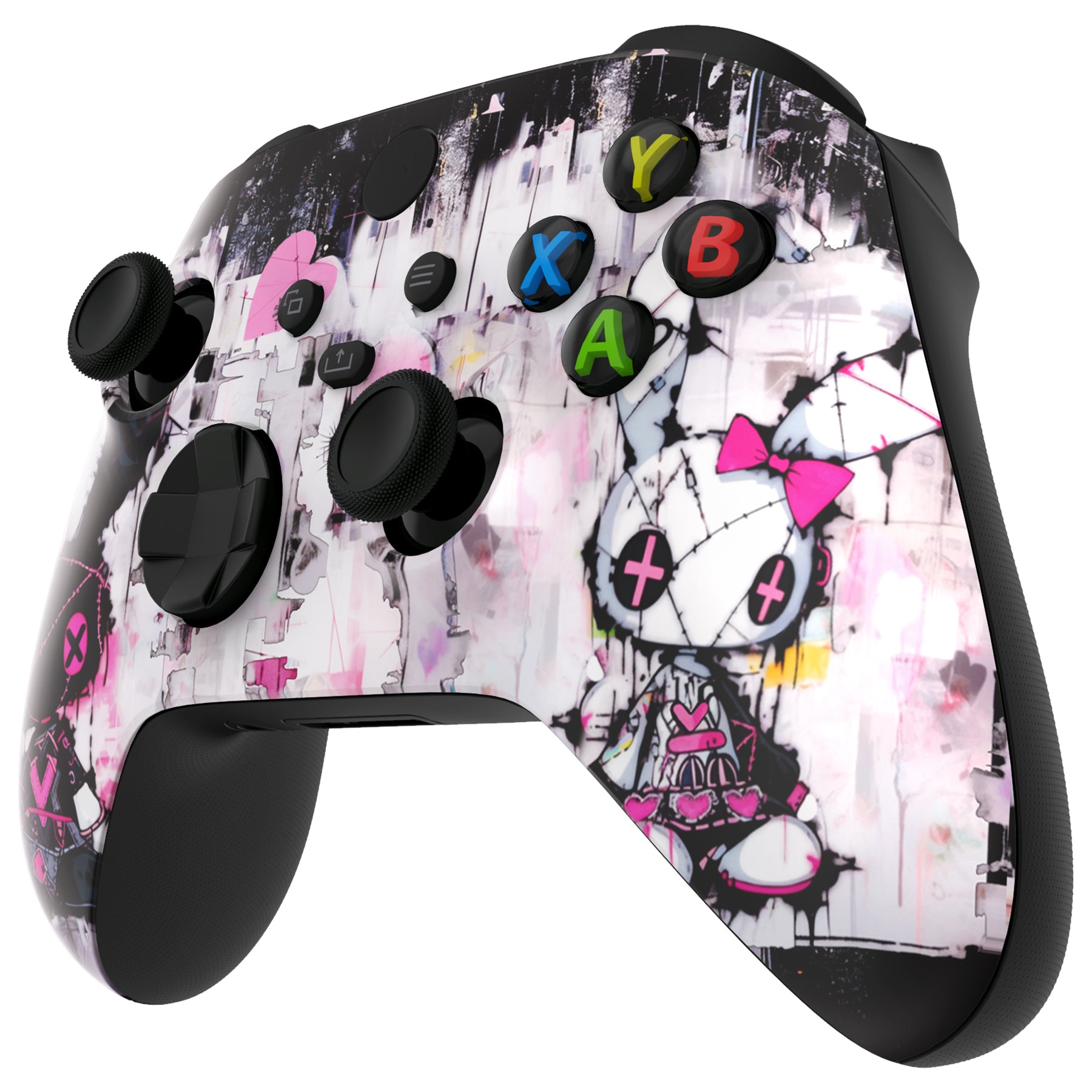 eXtremeRate Bunny Faceplate Replacement Shell for Xbox Series X & S Controller - Custom Front Housing Cover with Punk Design - Perfect for Gaming Enthusiasts & Streamers