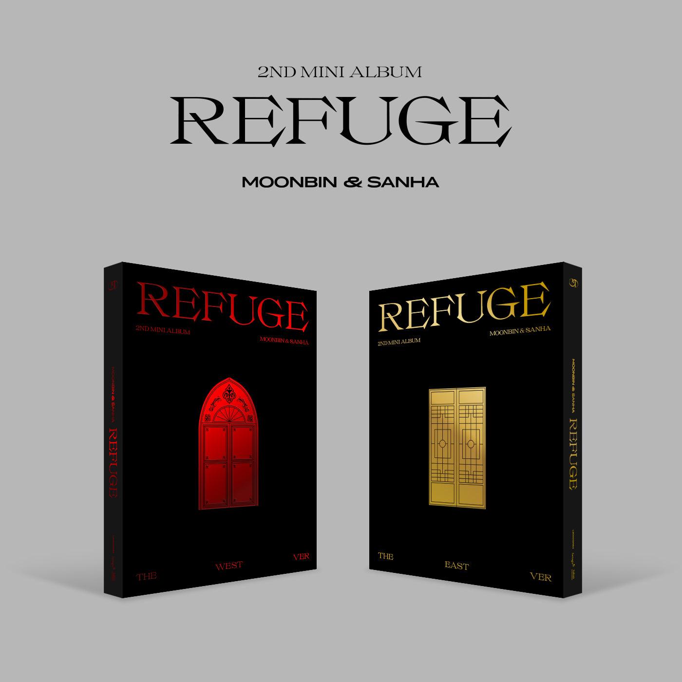 MOONBIN & SANHA 2ND MINI ALBUM 'REFUGE' - K-Pop CD with Photobook & Poster - Perfect for K-Pop Fans, Collectors and Gift Giving