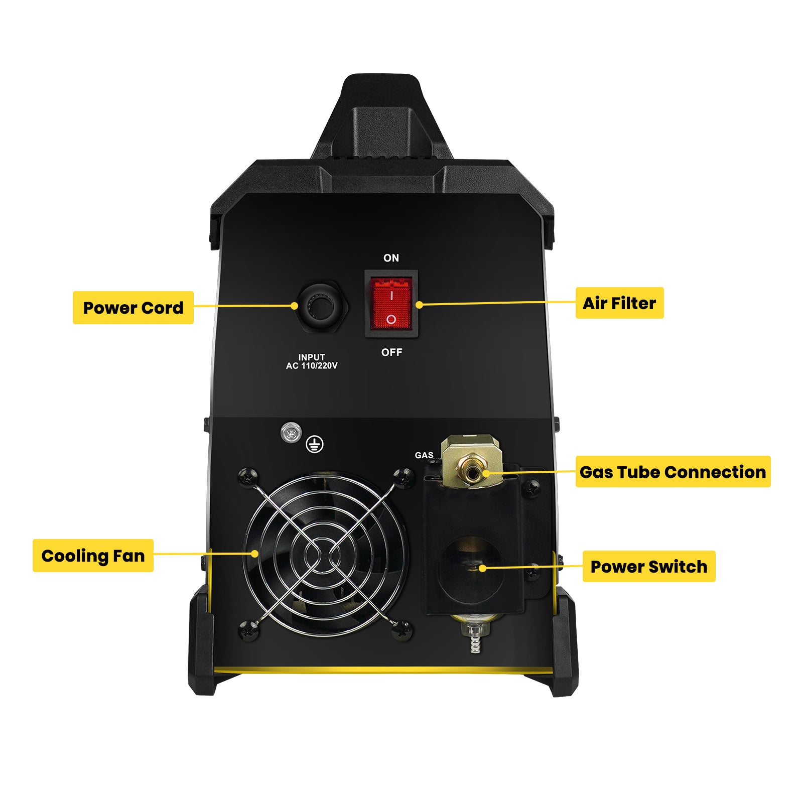 EU SSIMDER CUT 50 PRO Pilot Arc Plasma Cutter - 50Amp Industrial Metal Cutting Tool with Dual Voltage 110V/220V for Steel, Stainless Steel & Aluminum - Perfect for Automotive Repair, Metal Fabrication & DIY Projects