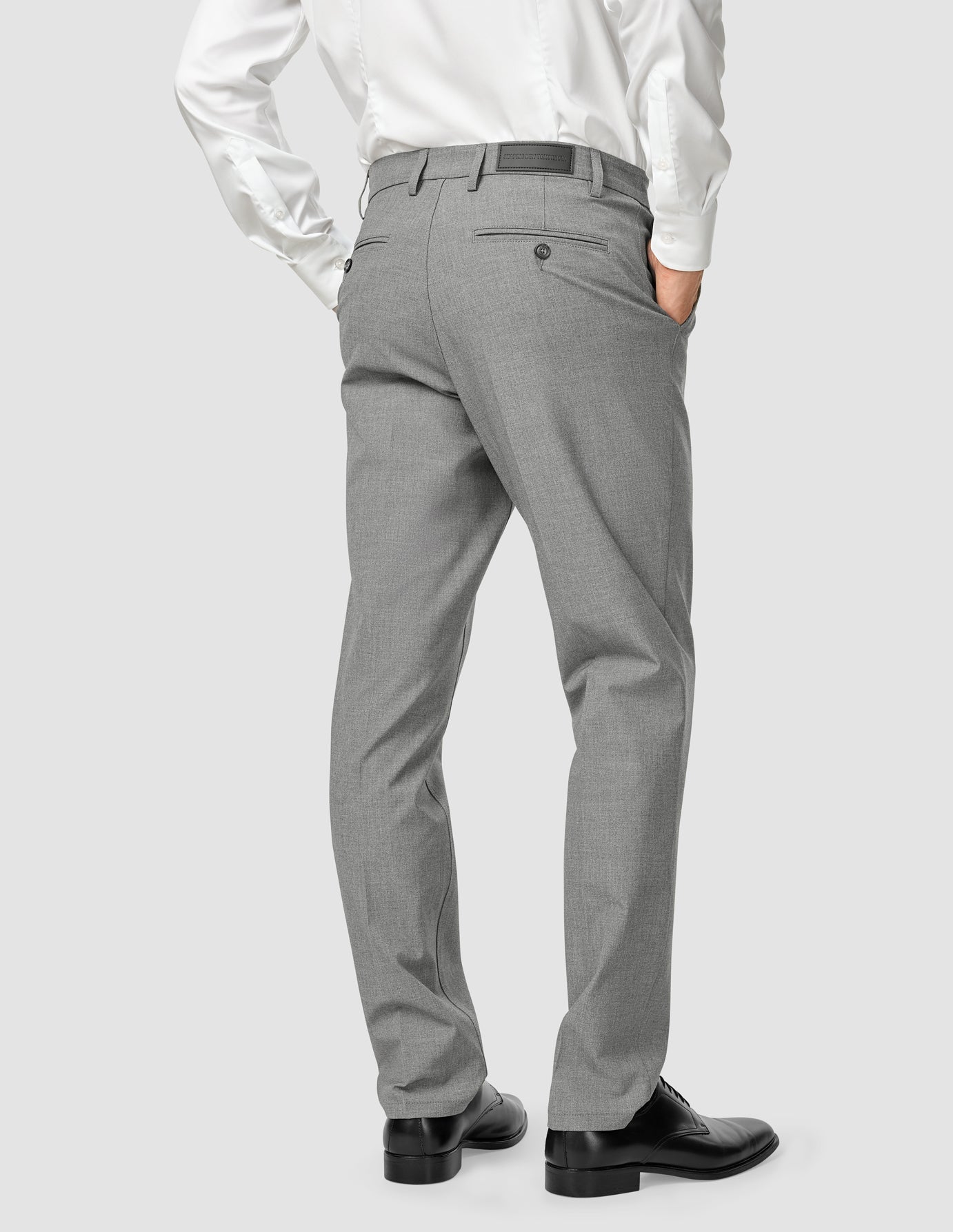 Premium Men's Dress Pants - Classic Fit Cloud Gray Formal Trousers for Office, Business & Wedding Attire