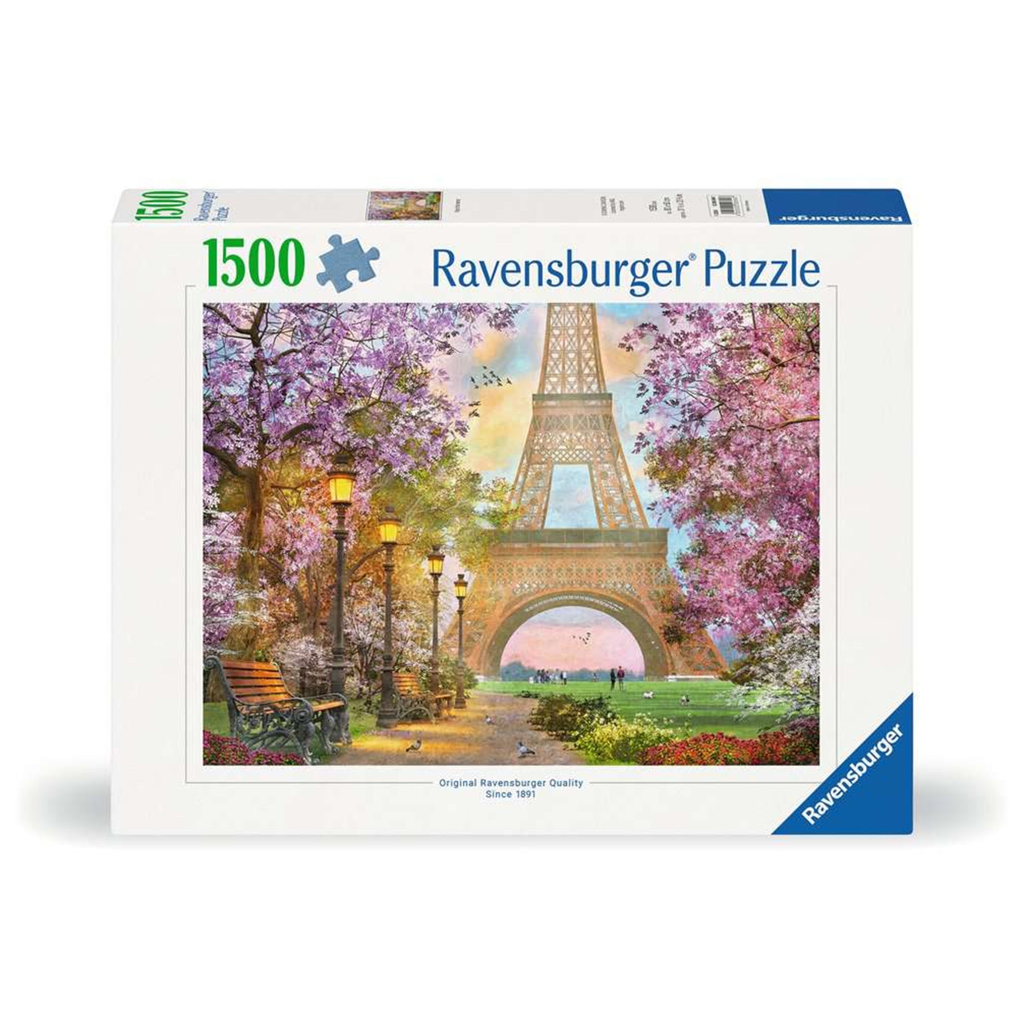 Paris Romance 1,500 Piece Adult Jigsaw Puzzle - Challenging & Relaxing Puzzle for Adults, Perfect for Date Nights, Family Bonding & Stress Relief