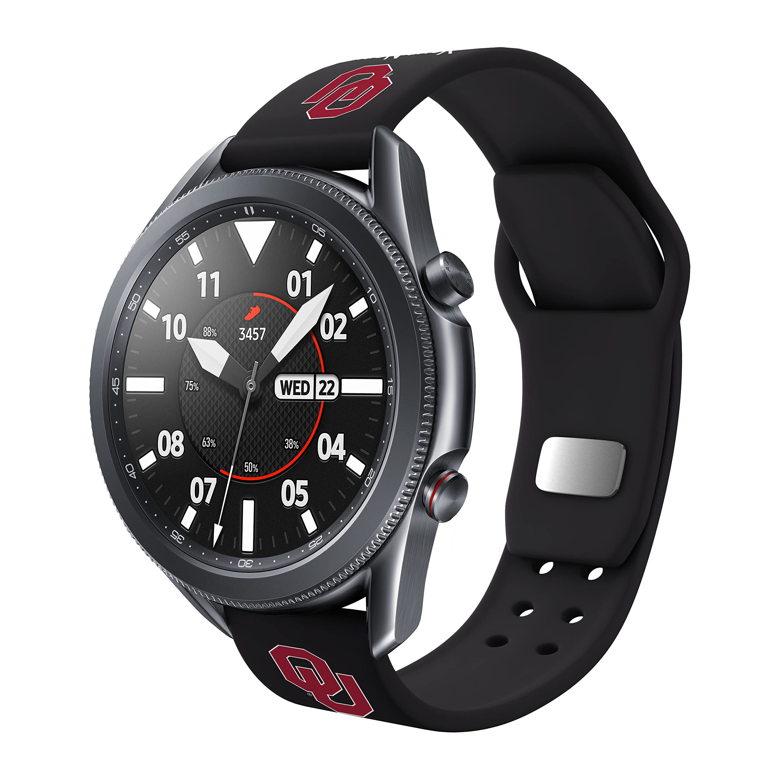 Custom Oklahoma Sooners HD Watch Band for Samsung Galaxy Watch - Personalized Name Affinity Bands - Perfect for Game Day, Workouts & Everyday Wear