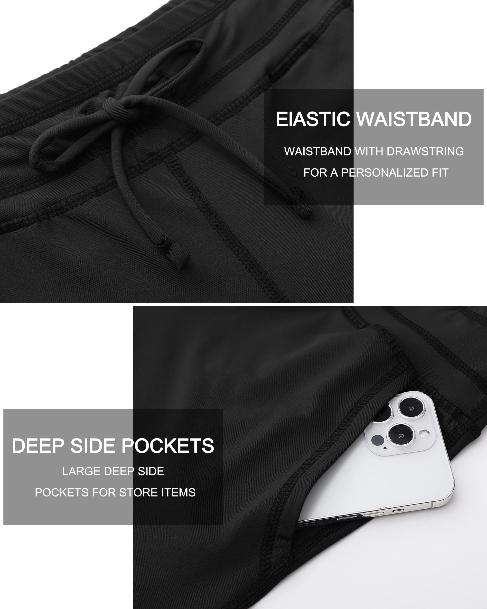 MOUEEY Women's High Waisted Workout Shorts - Quick Dry Hiking Running Athletic Gym Shorts with Pockets - Perfect for Yoga, Jogging & Outdoor Activities