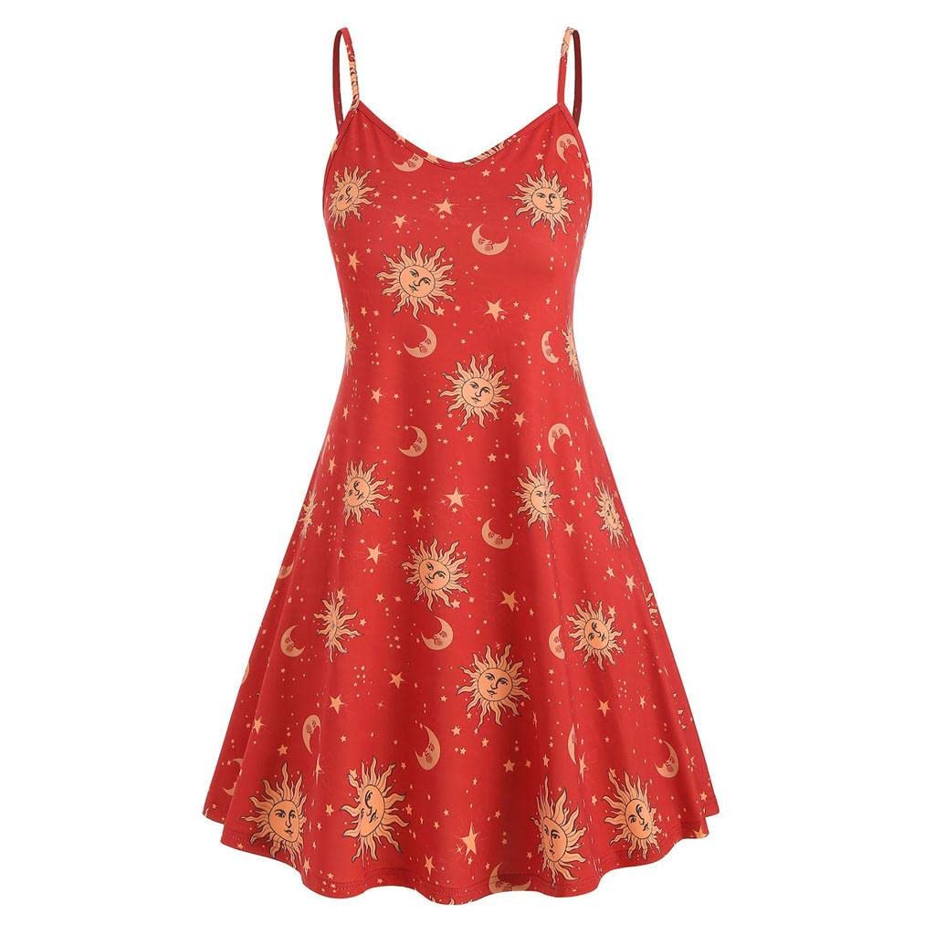 Plus Size Women's Summer Dresses - High Waisted Floral Printed Boho Maxi Dress for Formal Events, Parties & Beach Vacations | Flowy A-Line Dress for Weddings, Date Nights & Outdoor Gatherings