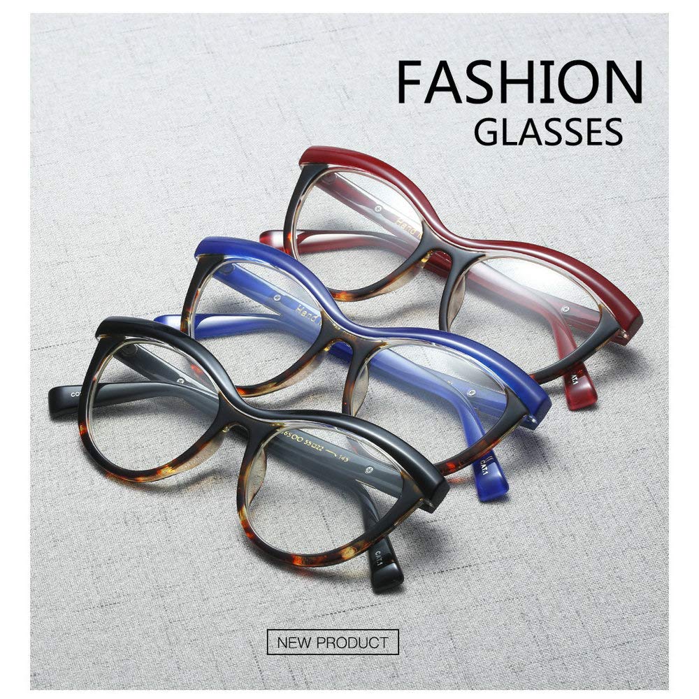 MINCL 2019 Cat Eye Reading Glasses for Women - Prescription Ready Photochromic Eyeglasses for Readers with Case | Perfect for Reading, Office Work & Outdoor Activities