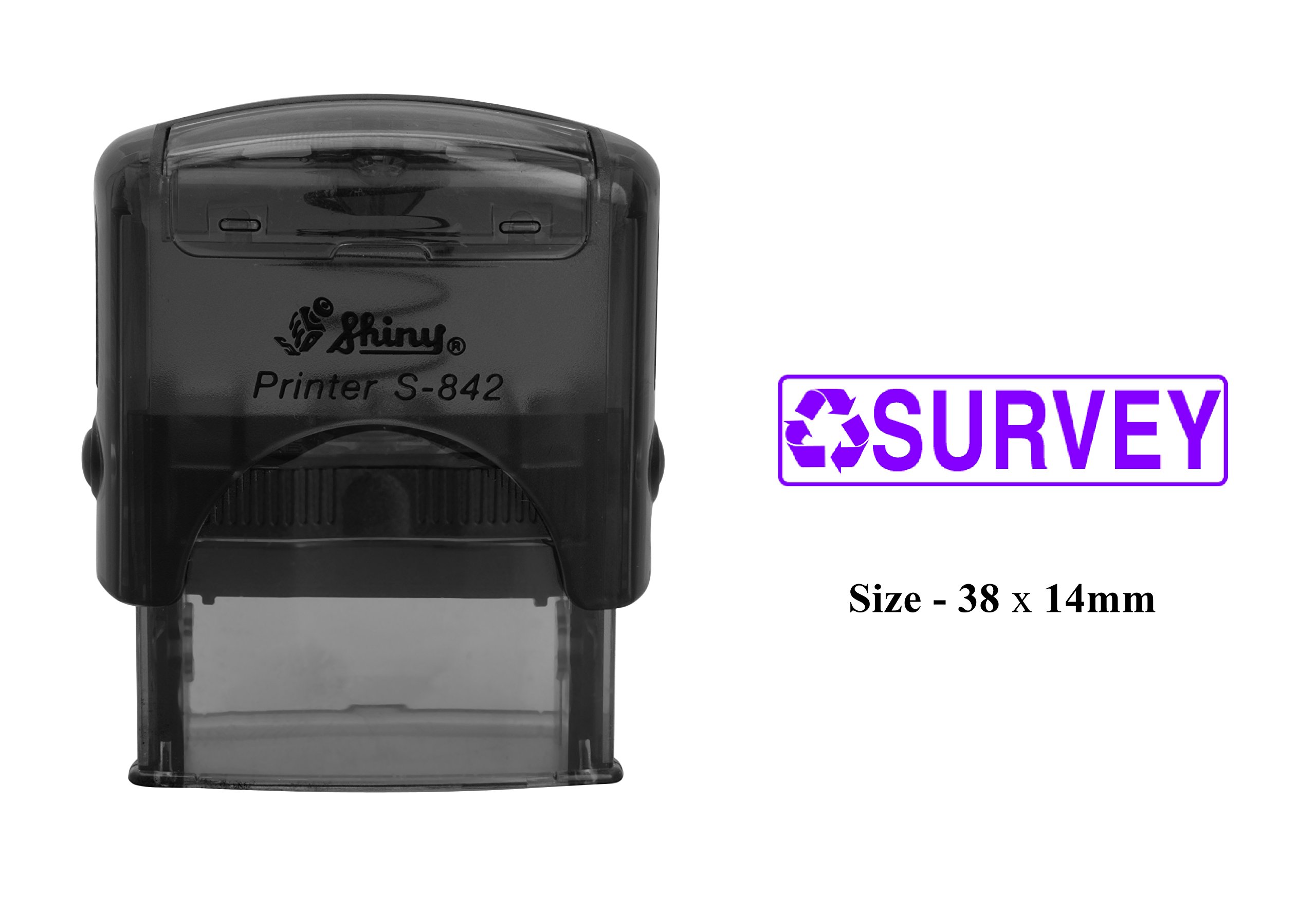 Custom Clear Plastic Self-Inking Stamp for Office Documents - Professional Shiny Seal for Business, Contracts & Paperwork (Perfect for Notary, Legal Forms & Official Documents)