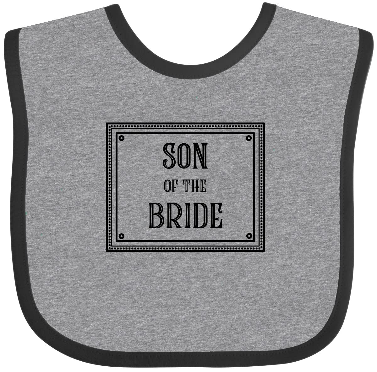 Inktastic Son of the Bride Baby Bib - Funny Wedding Bib for Newborns, Infants & Toddlers - Perfect for Bridal Shower, Baby Shower & Wedding Gifts