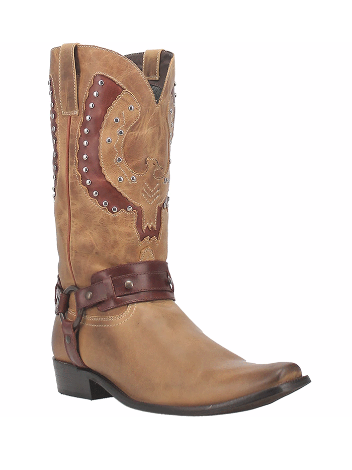 Dingo DI851 Men's War Eagle Leather Boots - Natural Tan Cowhide - Comfortable & Durable for Outdoor Work, Hiking & Casual Wear
