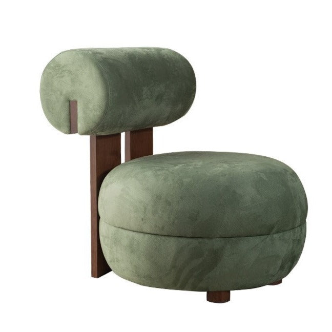 Stylish Lounge Chair with Ergonomic Back Support Pillow - Perfect for Living Room, Office, and Relaxation Spaces