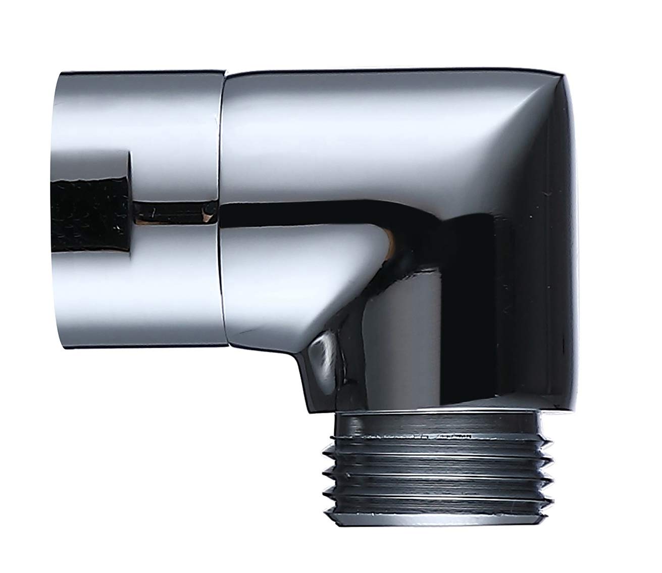 90 Degree Shower Head Elbow Adapter - Adjustable Shower Arm Extension for Bathroom Faucet - Perfect for Tight Spaces & Custom Shower Installations