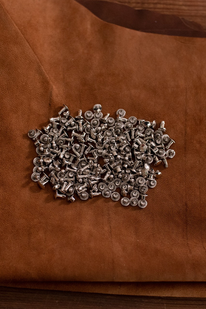 Hollow Rivet KØ7.0 x L7.2mm Iron/Nickel - Heavy Duty Fasteners for Metal Fabrication, Automotive & Industrial Applications