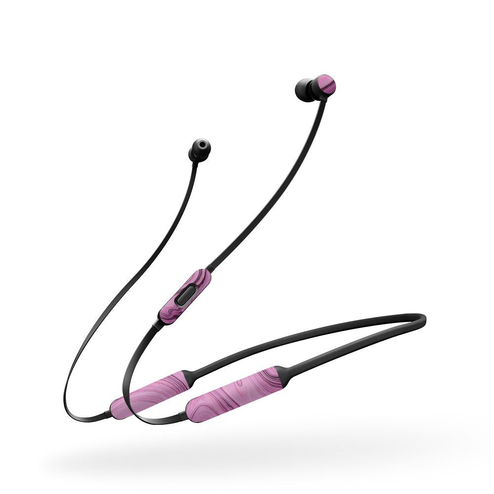 MightySkins Vinyl Decal Wrap Cover for BeatsX Wireless Headphones - Pink Thai Marble Design | Protective & Durable Skin | Easy to Apply & Remove | Made in USA | Perfect for Gym, Travel & Daily Use