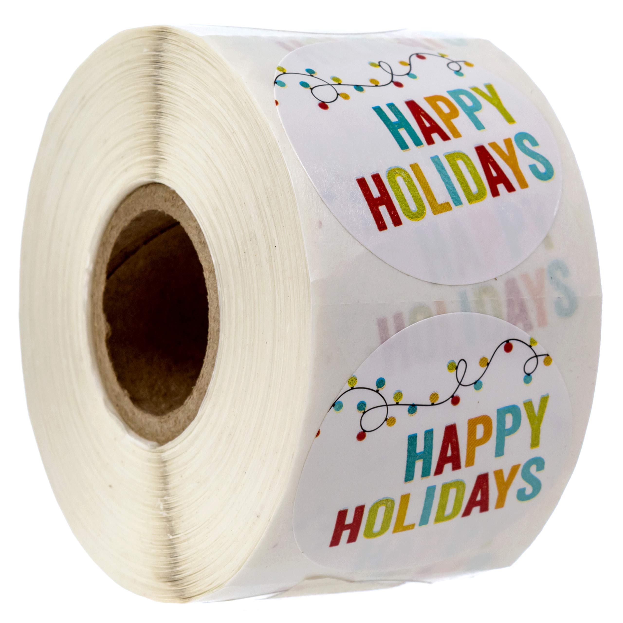 500 Festive Christmas String Lights Stickers - 1.5