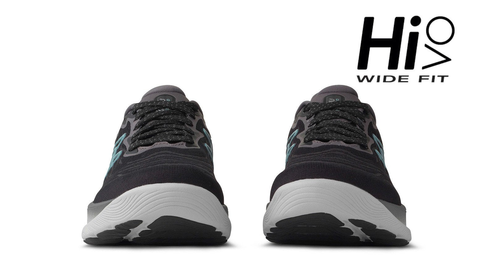 IKONI 3.0 HIVO Women's Running Shoes - Black/Stone Blue | Lightweight Athletic Sneakers for Jogging, Gym Workouts & Everyday Wear