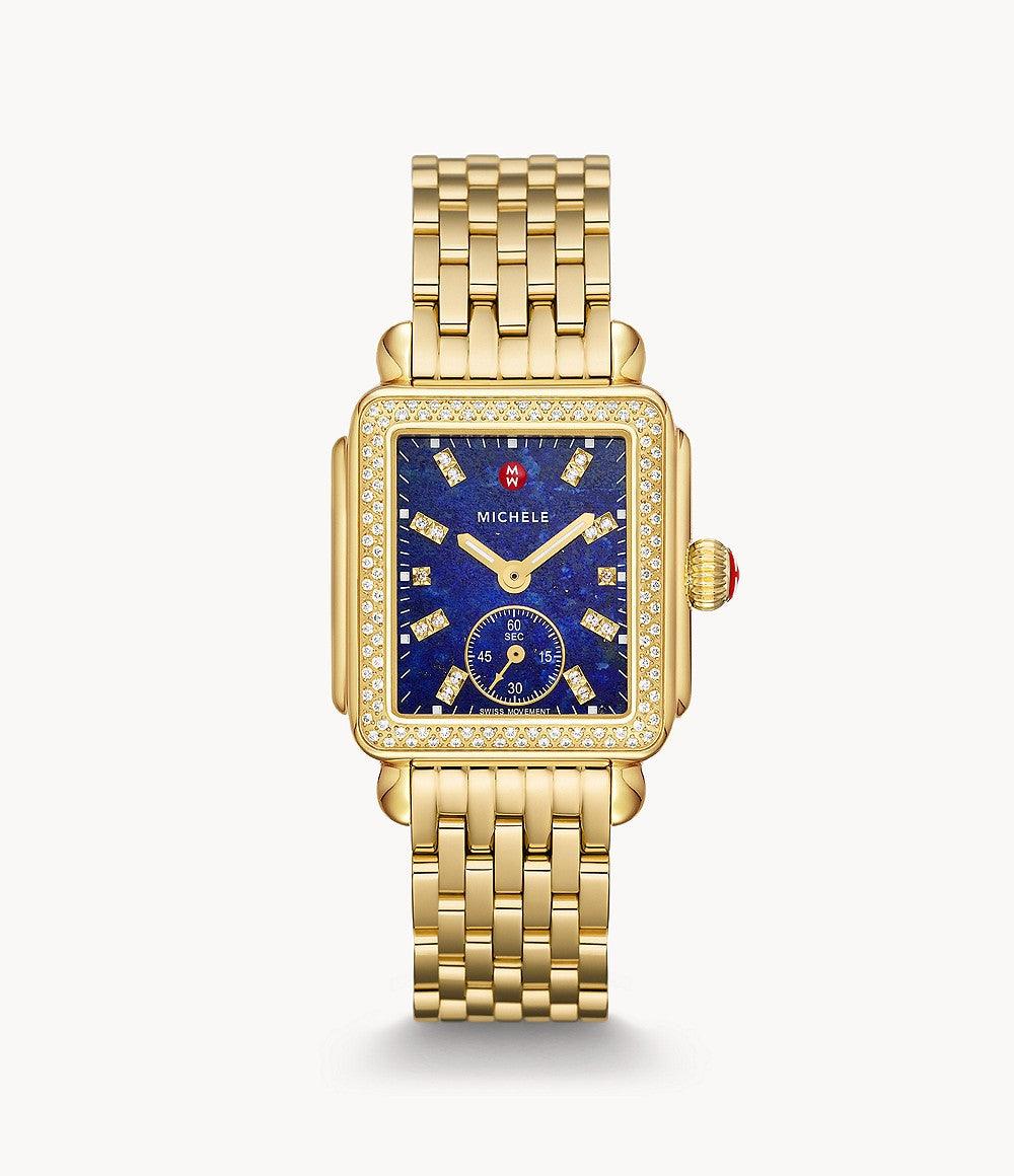 Deco Madison Mid 18K Gold Diamond Watch for Women - Luxury Rose Gold Dress Watch with Genuine Diamonds - Perfect for Formal Events, Weddings & Evening Occasions