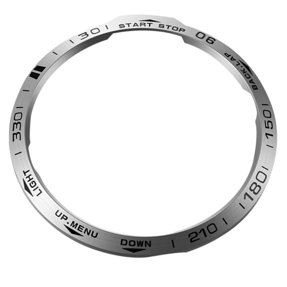 1PC Stainless Steel Watch Bezel Ring Case Cover for Garmin Fenix 6X - Durable Metal Protective Ring Replacement - Perfect for Outdoor Sports, Hiking & Adventure Activities