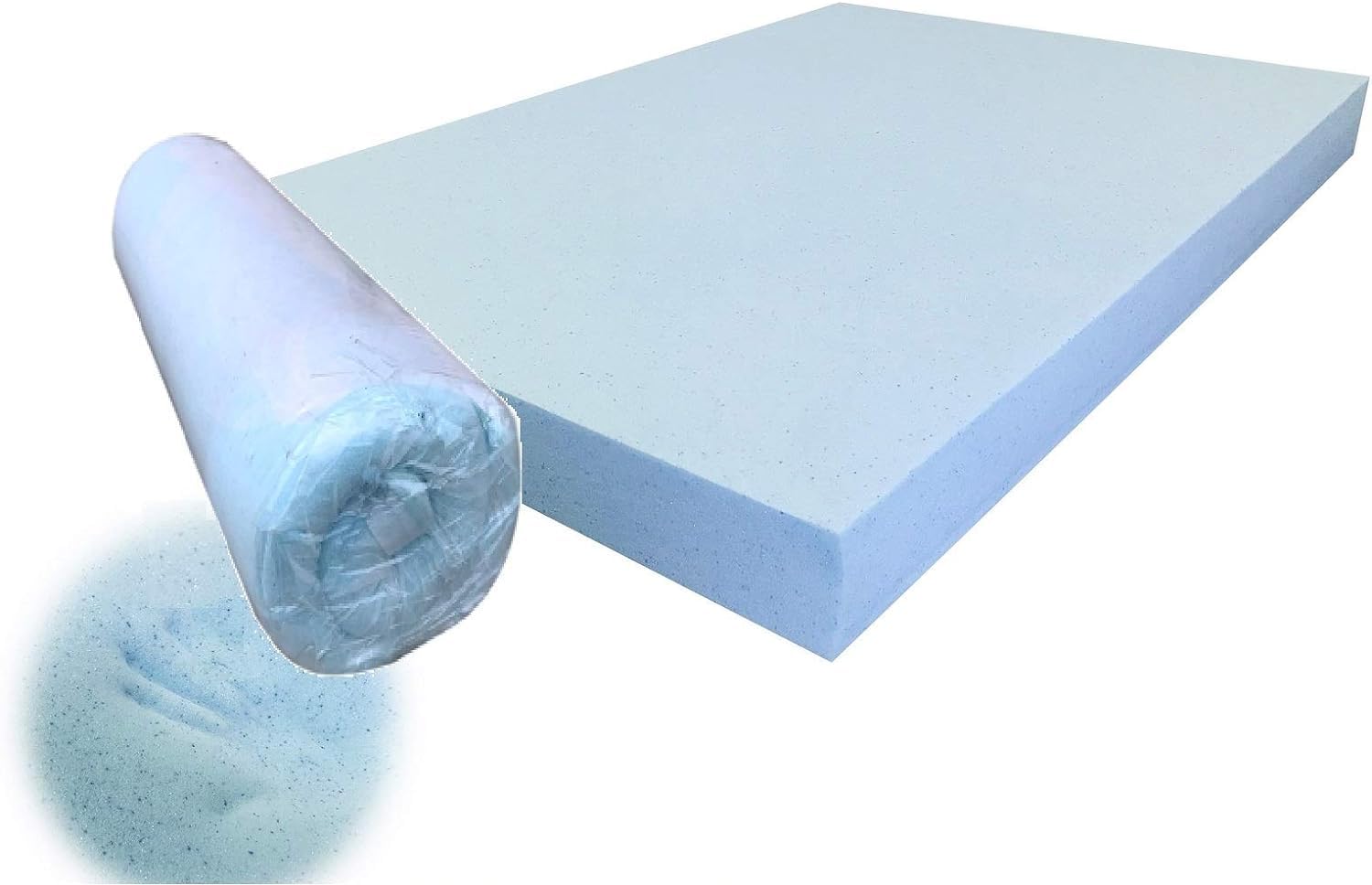 Cooling Gel Infused Dog Bed - High Density Memory Foam Pet Pad (47x29x4 Inches, 2-Pack) for Summer Heat Relief & Joint Support - Perfect for Large Dogs in Bedrooms or Living Rooms