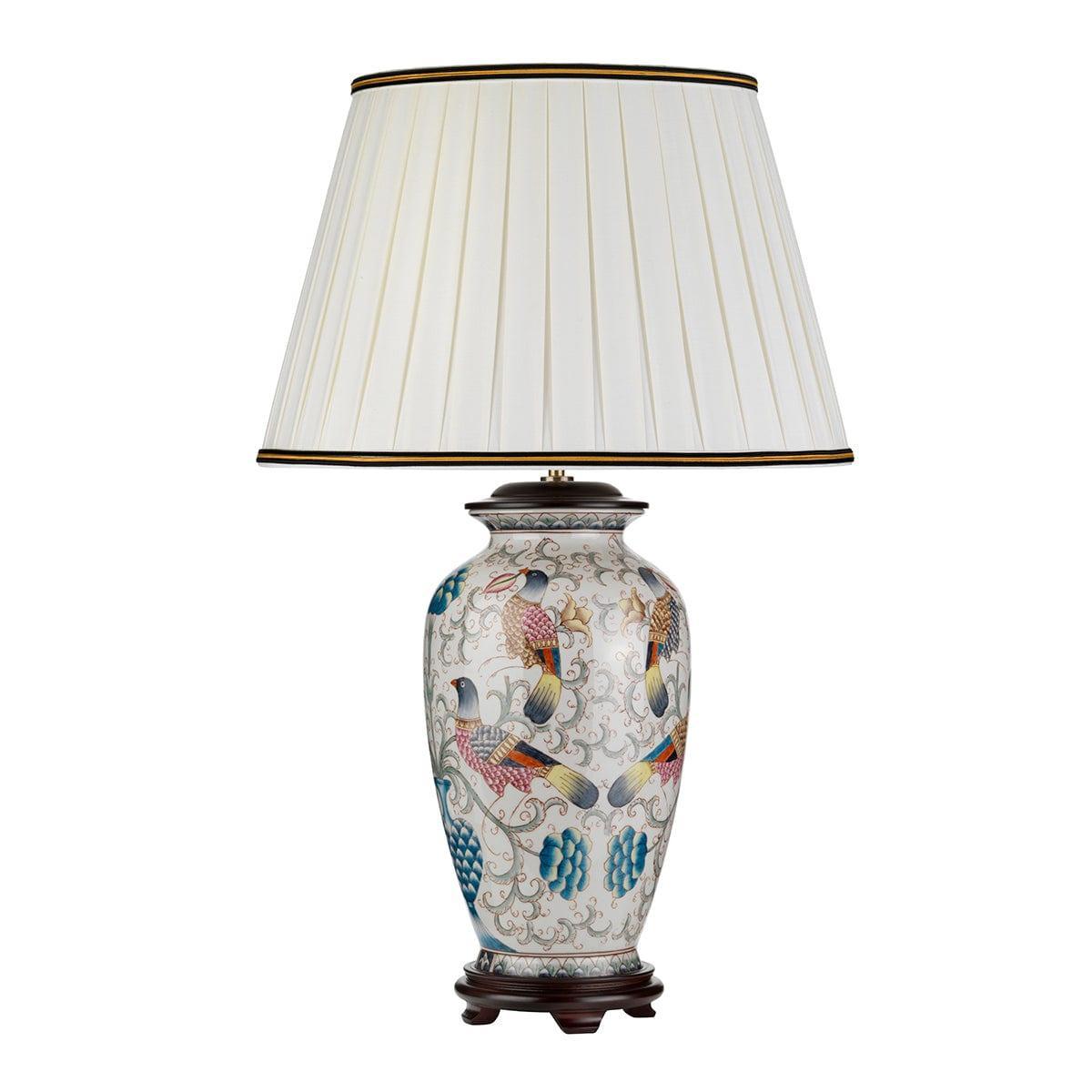 Ping 1 Light Cream Ceramic Table Lamp - Modern Home Decor Lighting for Bedroom, Living Room & Office - Designer Light Box Collection