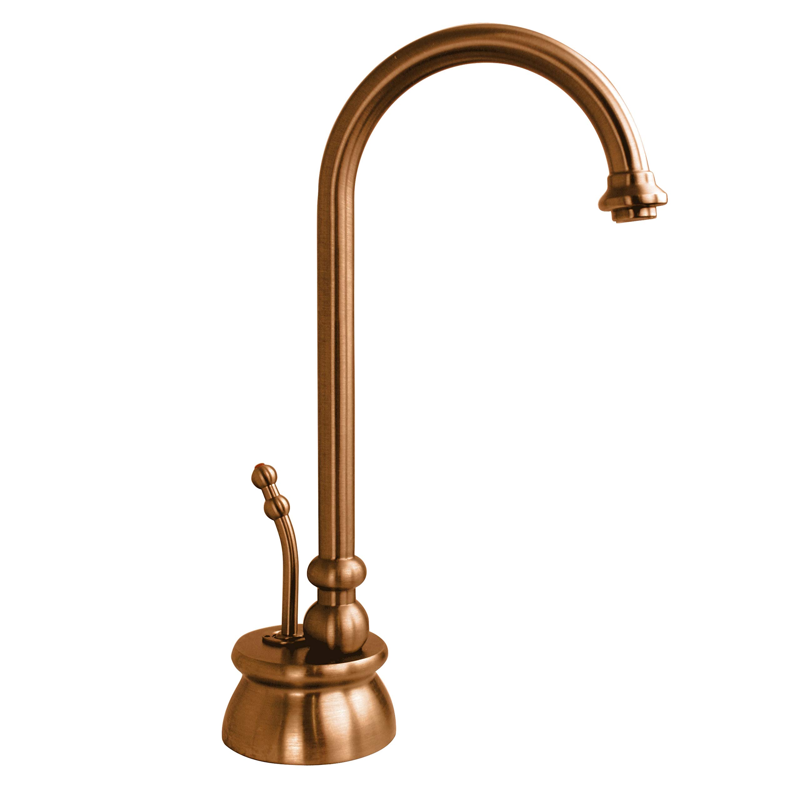 Westbrass D261-NL-11 10-Inch Calorah Single Handle Hot Water Dispenser Faucet in Antique Copper Finish - Tank Sold Separately | Perfect for Kitchen Sink, Coffee & Tea Brewing, Instant Hot Water Dispensing
