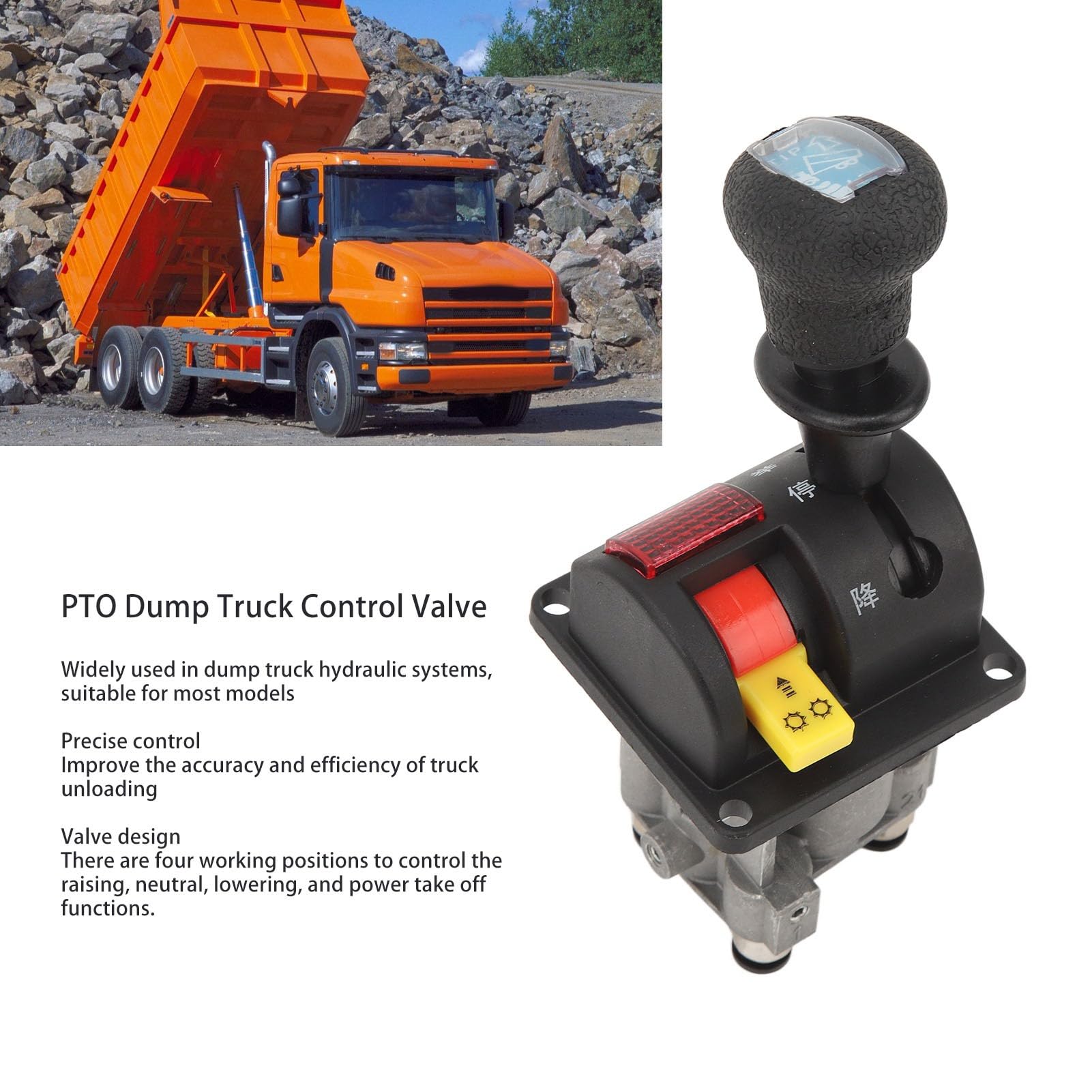 High Strength Proportional PTO Dump Truck Control Valve - Durable Hydraulic System Valve for Dump Trucks | Ideal for Construction, Mining & Heavy-Duty Hauling Operations