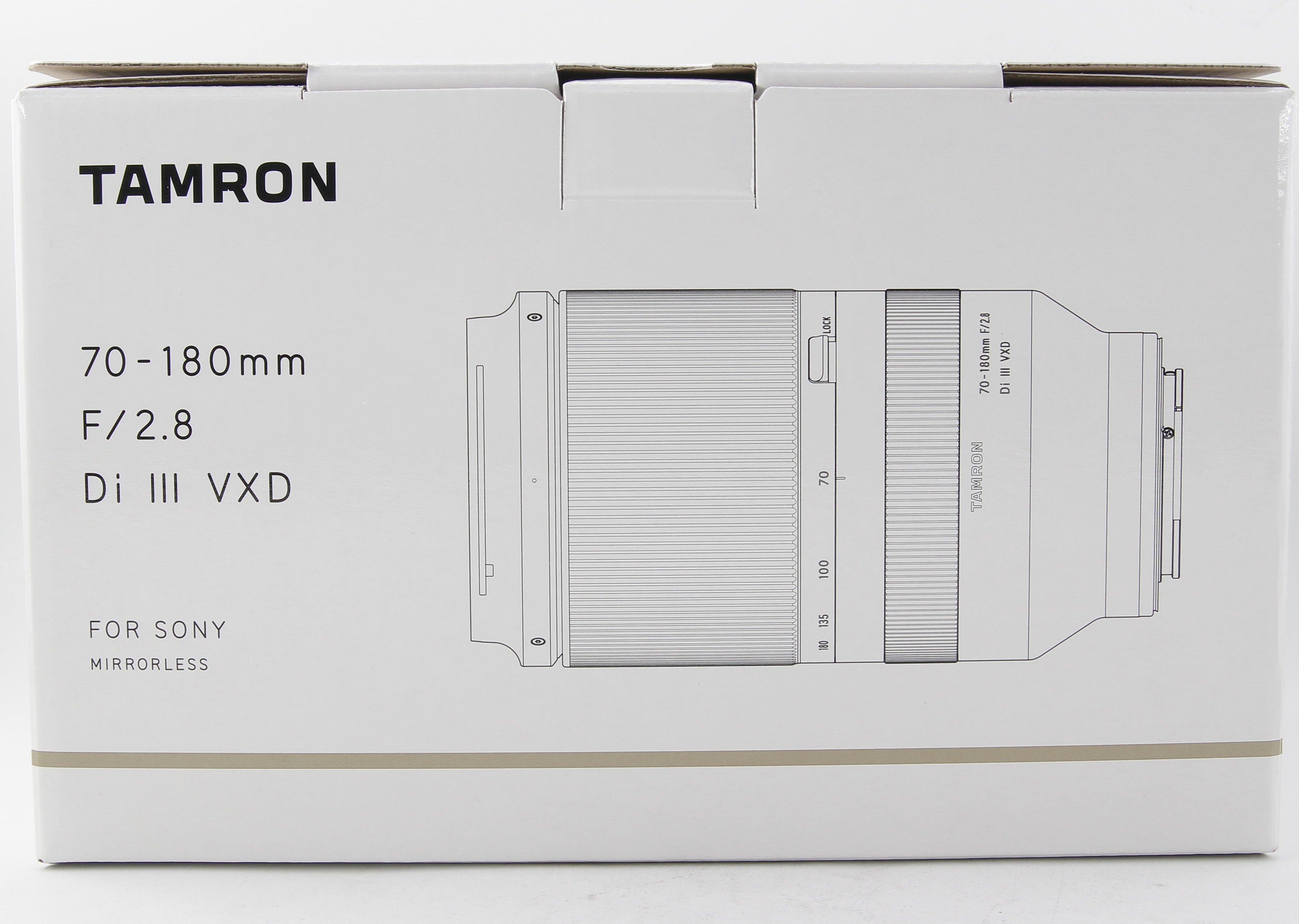 Refurbished Tamron 70-180mm f/2.8 Di III VXD Lens for Sony E-Mount - Fast Aperture Telephoto Zoom Lens for Portraits, Sports & Low-Light Photography