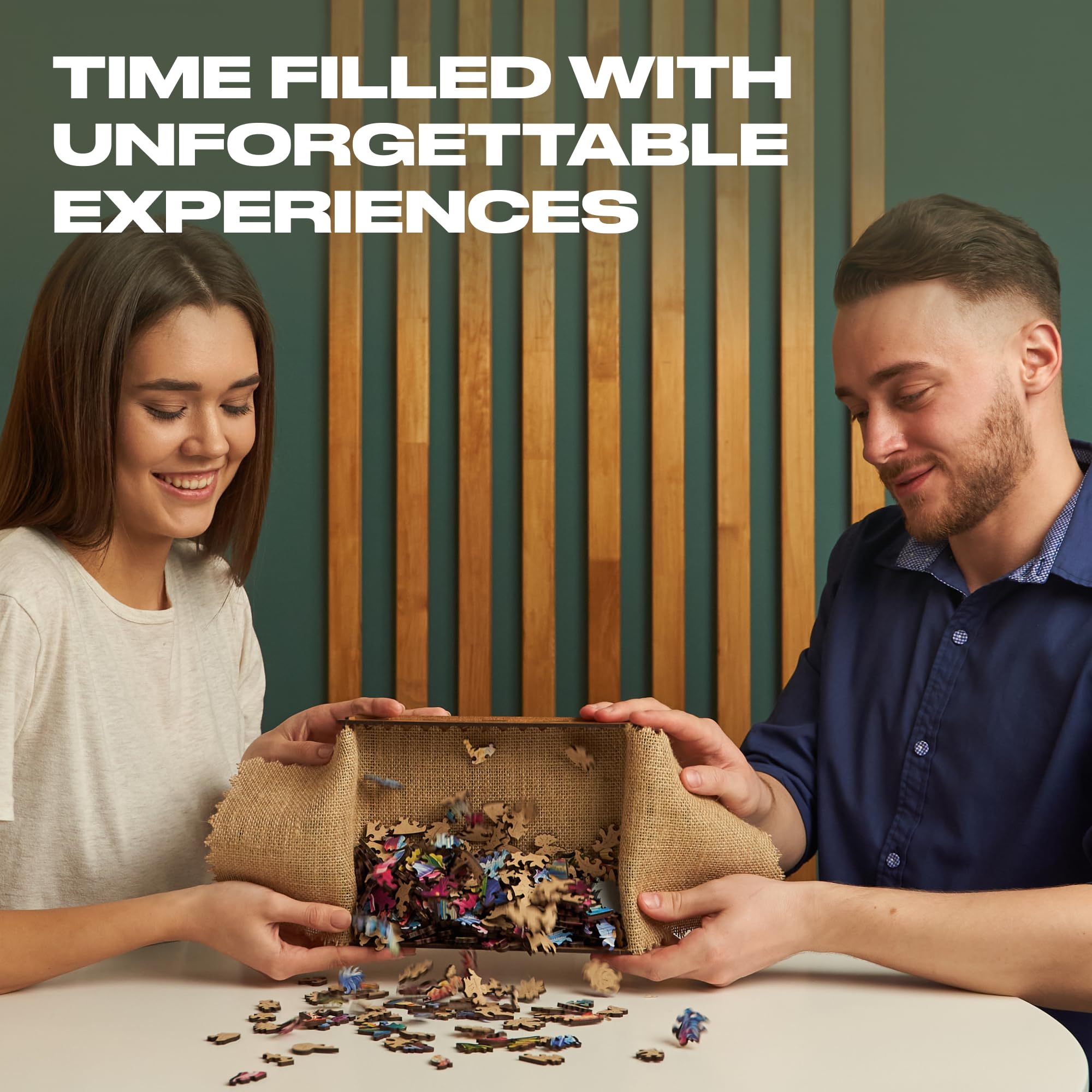 UNIDRAGON Original Wooden Jigsaw Puzzle - 700 Piece Elusive Colibri Hummingbird Art, Large 27.6x21.3 Inches, Unique Shaped Pieces, Premium Gift Box for Adults & Kids - Perfect for Family Game Night, Home Decor & Stress Relief