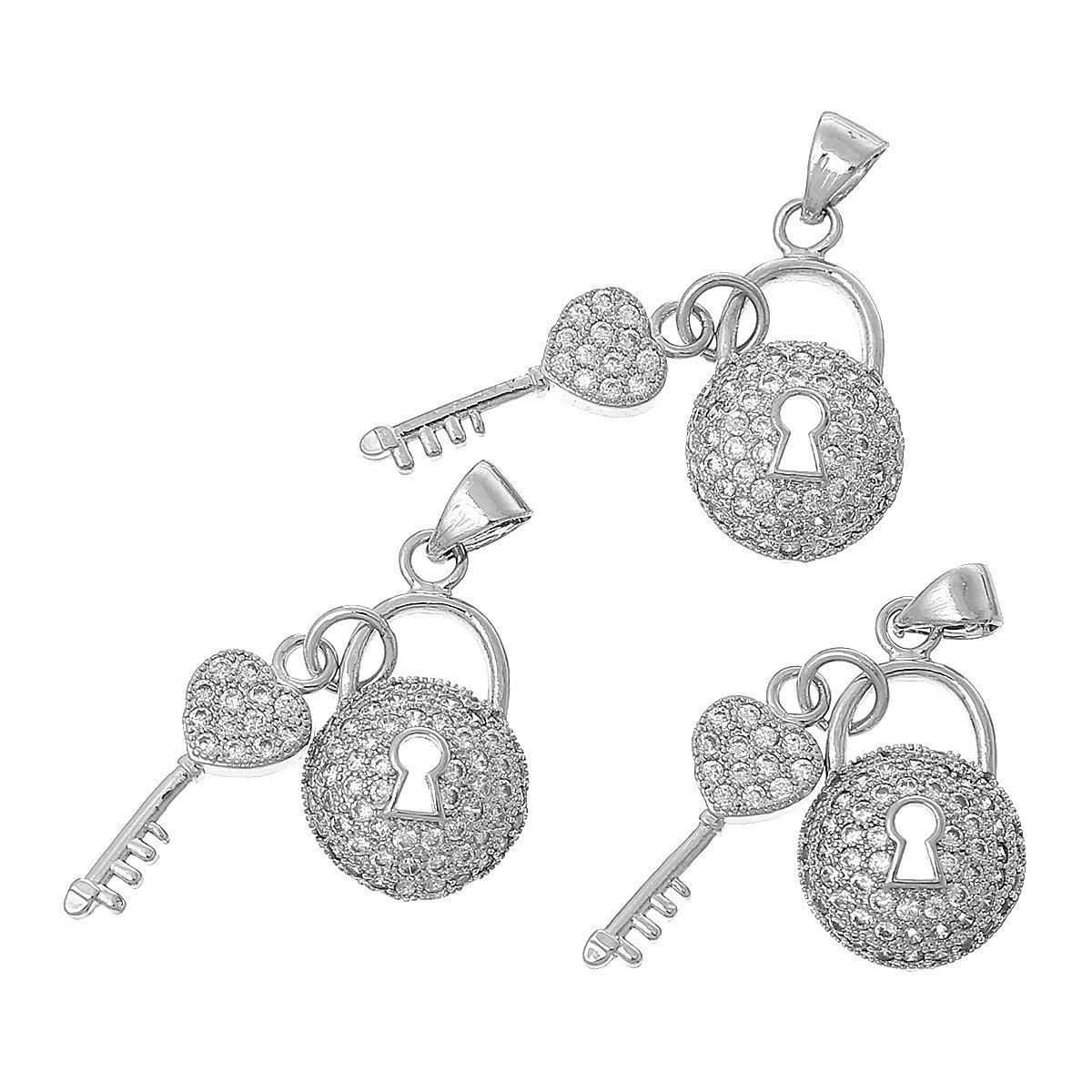 Sexy Sparkles Key to My Heart Charm Pendant Necklace - Romantic Gift for Her, Valentine's Day Jewelry, Anniversary Present for Girlfriend