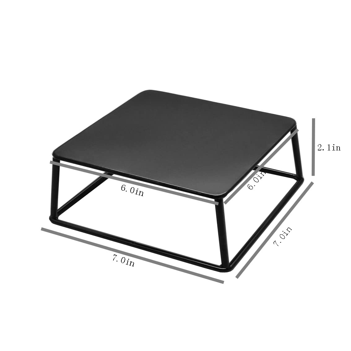 FixtureDisplays® 2 Inch Tall Black Wire Display Riser - Perfect for Retail Shelving, Product Showcase & Store Displays (Model 119928-One Rate)