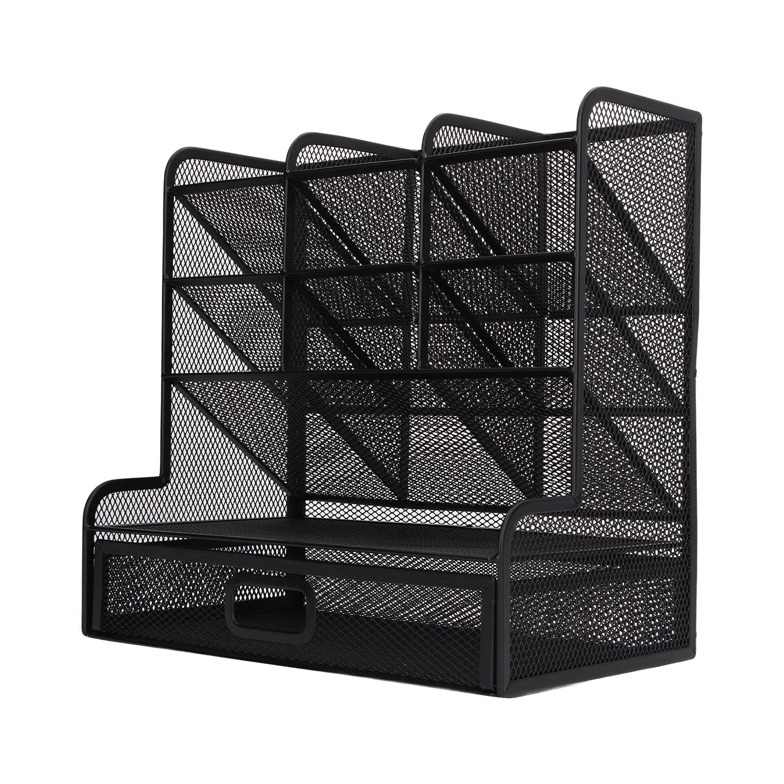 Knitted Pen Holder with 10 Compartments - Stylish Pencil Organizer for Office & School Desk Decor | Perfect for Organizing Markers, Pens & Art Supplies