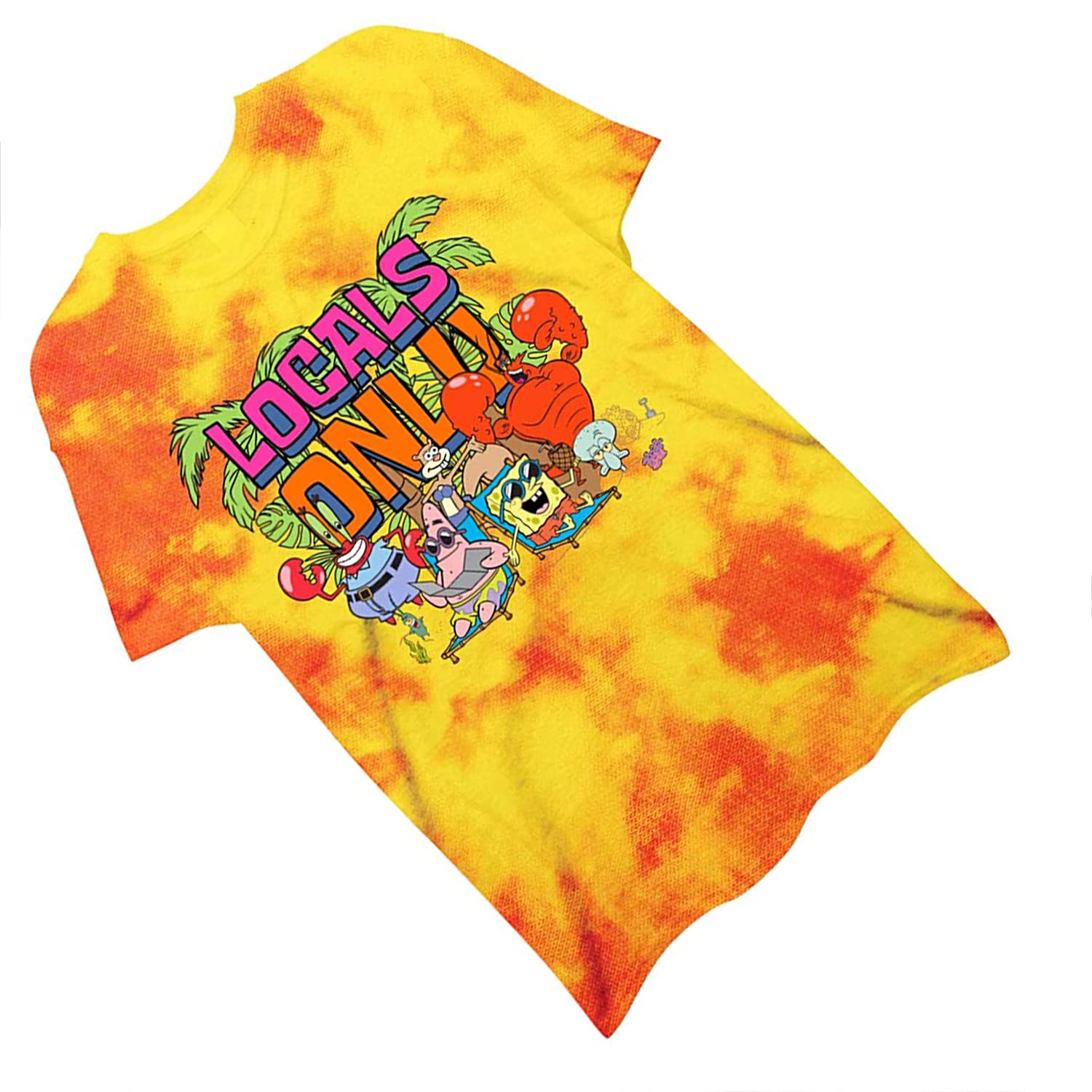 SpongeBob SquarePants Men's Krusty Krab T-Shirt - Funny Cartoon Graphic Tee for Fans | Casual Wear & Cosplay