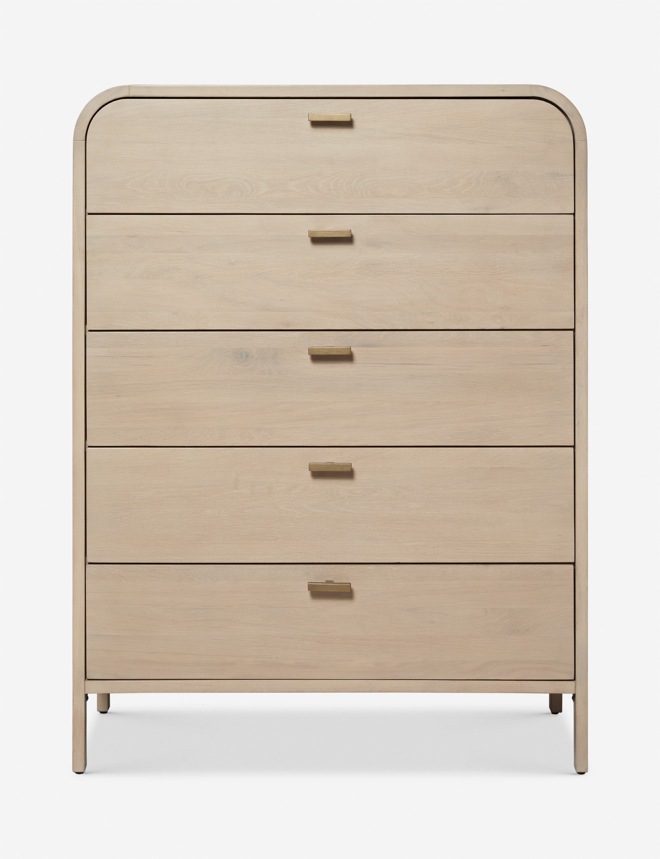 Brooke 5 Drawer Dresser - Modern Wooden Chest of Drawers for Bedroom Storage & Organization | Perfect for Clothes, Linens, and Accessories