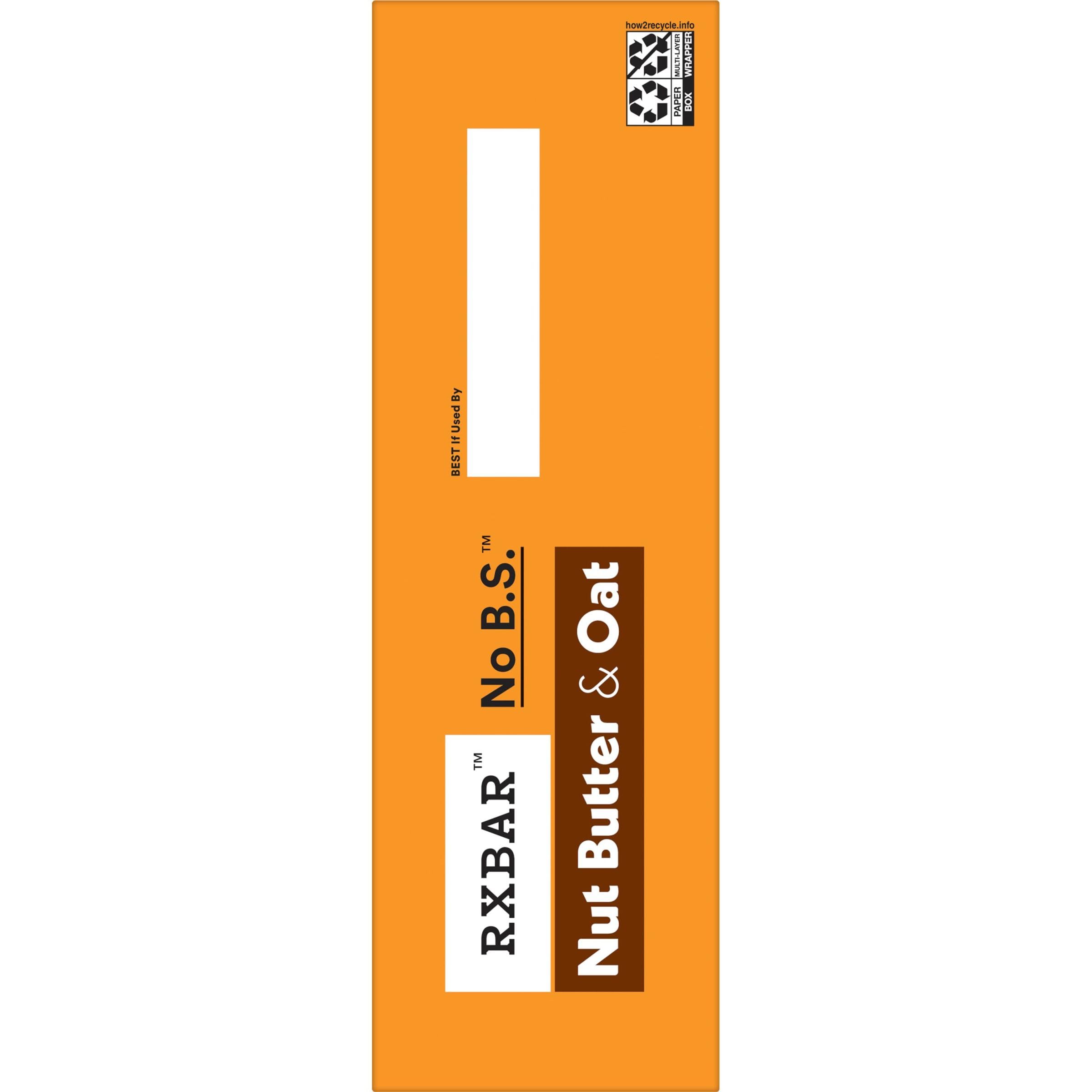RXBAR Nut Butter and Oat Protein Bars - Dark Chocolate Peanut Butter Flavor, 12 Pack (23.2oz) | High Protein Snacks for Workout Recovery, Healthy On-the-Go Breakfast & Energy Boosting Office Snacks