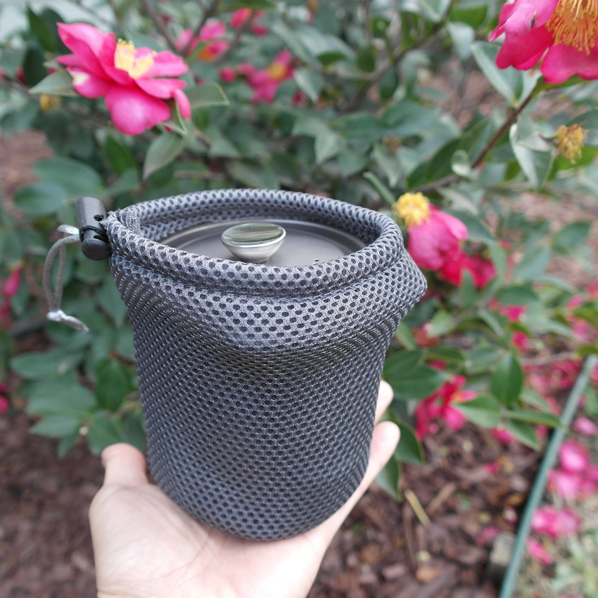 Titanium Camping Coffee Maker - Portable French Press, Coffee Pot & Tea Infuser - Lightweight Titanium Cup for Outdoor Adventures, Hiking & Backpacking Trips