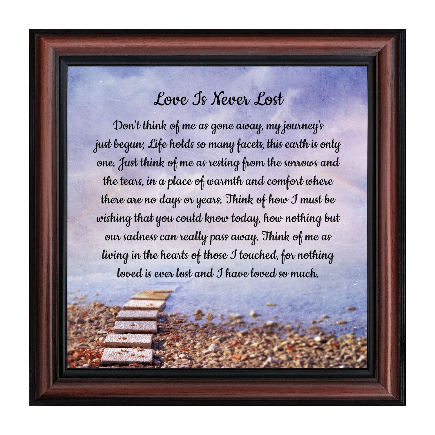 Sympathy Memorial Picture Frames - Crossroads Home Décor for Wall Display & Gift Baskets