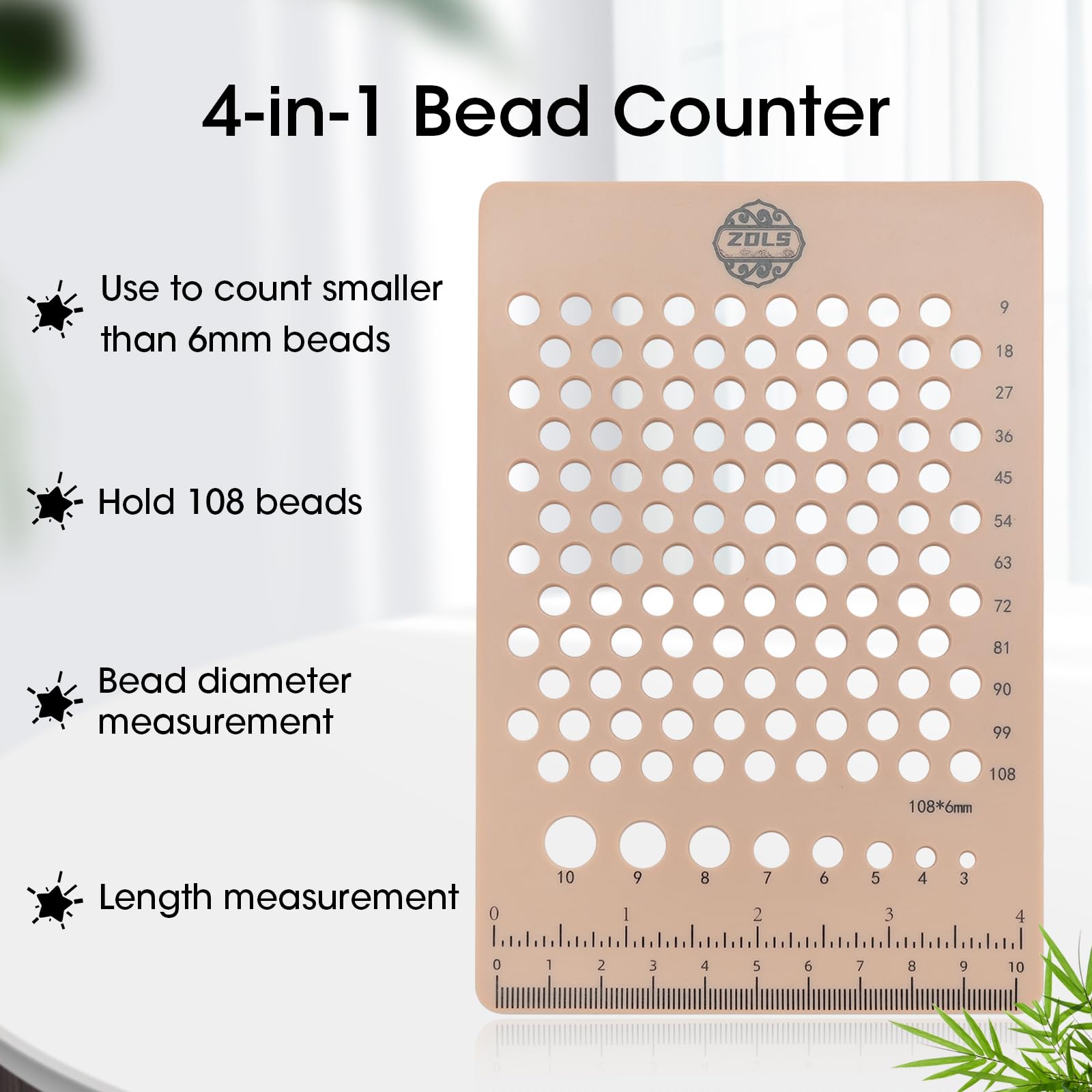 Premium Wooden Beading Board - Jewelry Making Tray with Measurement Guide for DIY Bracelets & Necklaces (15.2 x 11.2 x 0.5 Inches) - Perfect for Crafting, Bead Organizing & Gift Making at Home or Studio