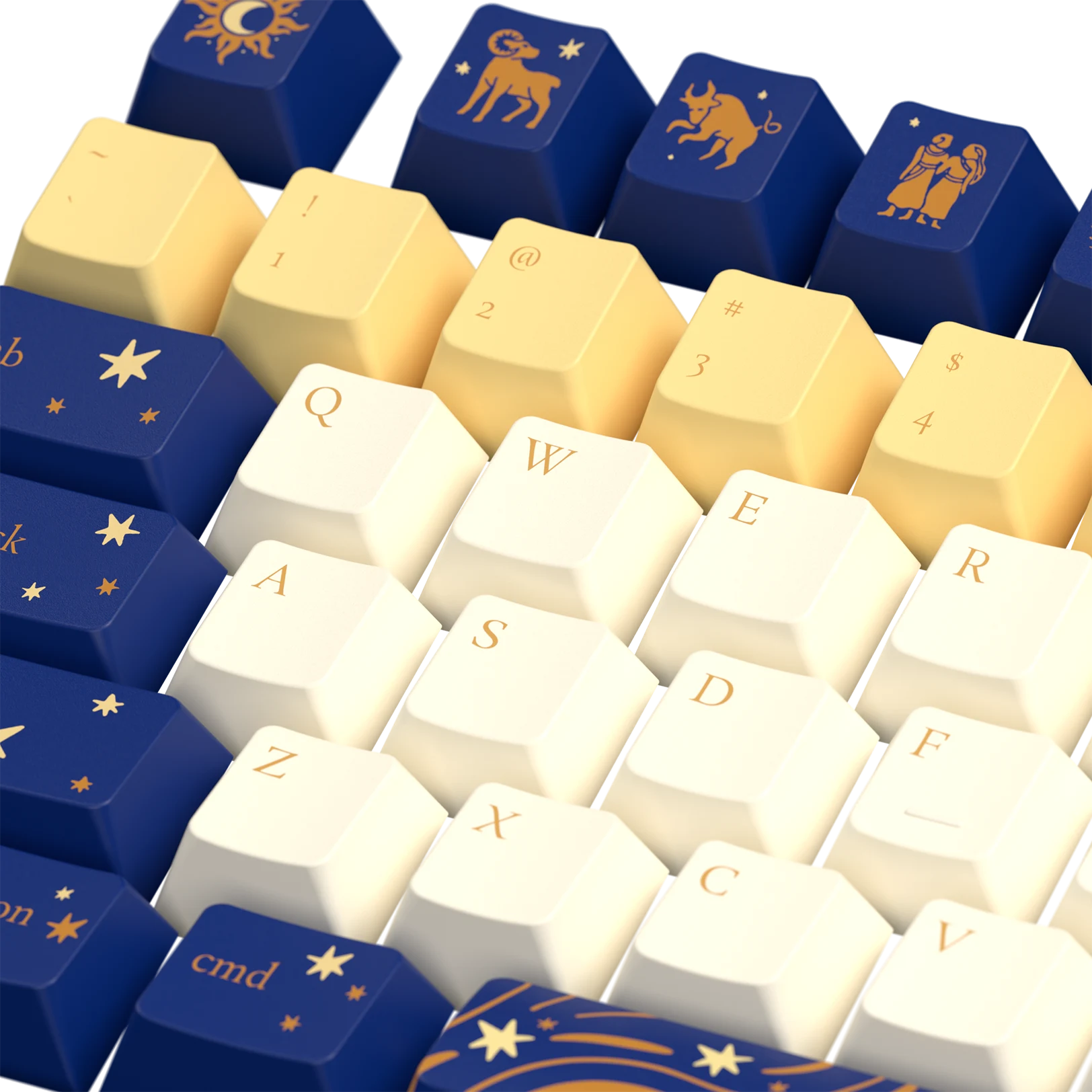 Limited Edition Zodiac Star Sign Keycaps - Custom Mechanical Keyboard Keycaps for Gaming & Typing - Perfect for PC, Mac & Laptop Enthusiasts