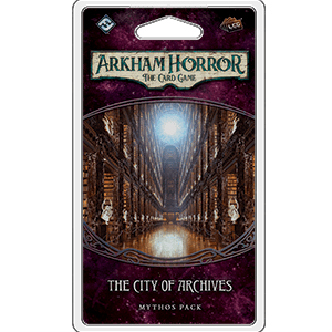 Arkham Horror: The Card Game - The City of Archives Mythos Pack Expansion | Horror Adventure Card Game for Adults | Perfect for Game Nights & Lovecraftian Horror Fans