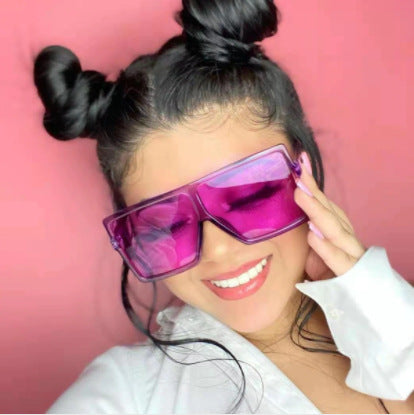 Stylish Square Acrylic Sunglasses for Women - UV Protection Fashion Shades - Perfect for Beach, Driving & Outdoor Activities