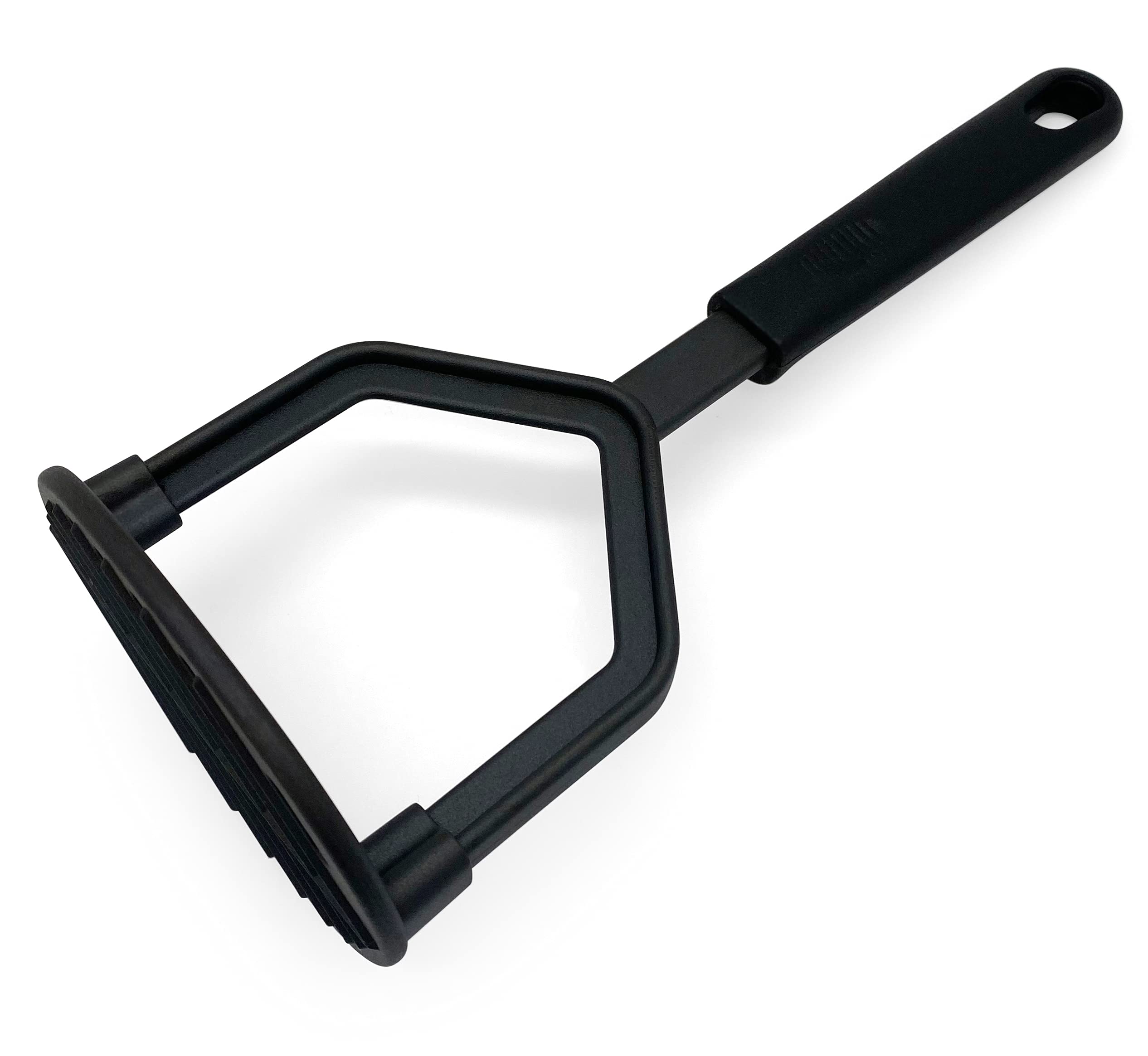 Premium Hudson & Lane Nylon Potato Masher - Durable & Ergonomic Black Kitchen Tool for Smooth Mashed Potatoes, Purees & Baby Food - Ideal for Home Cooking, Baking & Meal Prep