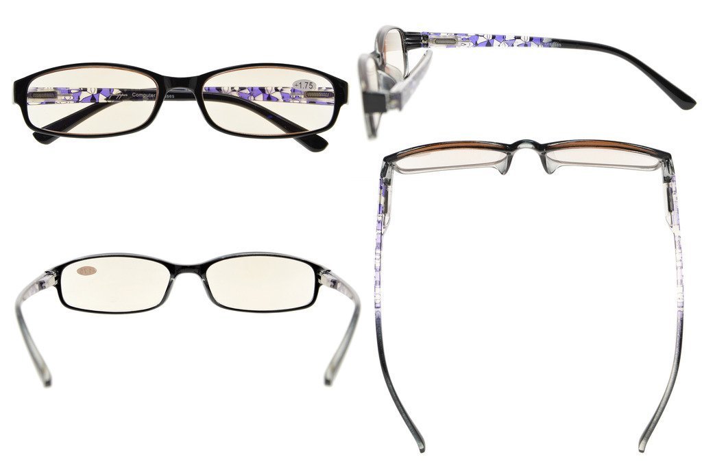 CessBlu Blue Light Blocking Glasses for Women - Small Computer & Reading Glasses with Anti-UV Protection - Perfect for Office Work, Online Classes & Digital Eye Strain Relief