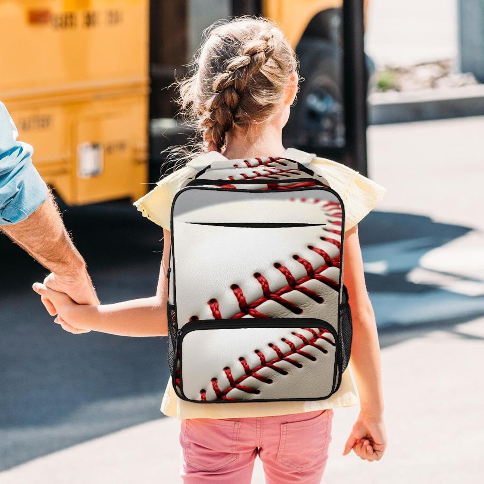 Premium Travel & Work Backpack - Durable Baseball Line Texture Design - Perfect for Business Trips, Commuting & Outdoor Adventures