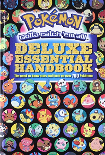 Pokemon Deluxe Essential Handbook - Turtleback School & Library Binding Edition | Official Pokemon Guide Book for Kids & Collectors | Perfect for School, Gifts & Pokemon Training Reference