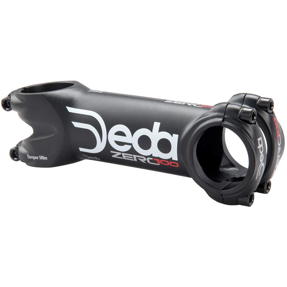 Deda Zero100 90mm 82d Black Road Bike Stem - Lightweight Aluminum Handlebar Stem for Cycling & Racing | Perfect for Road Bikes, Mountain Bikes & Commuting