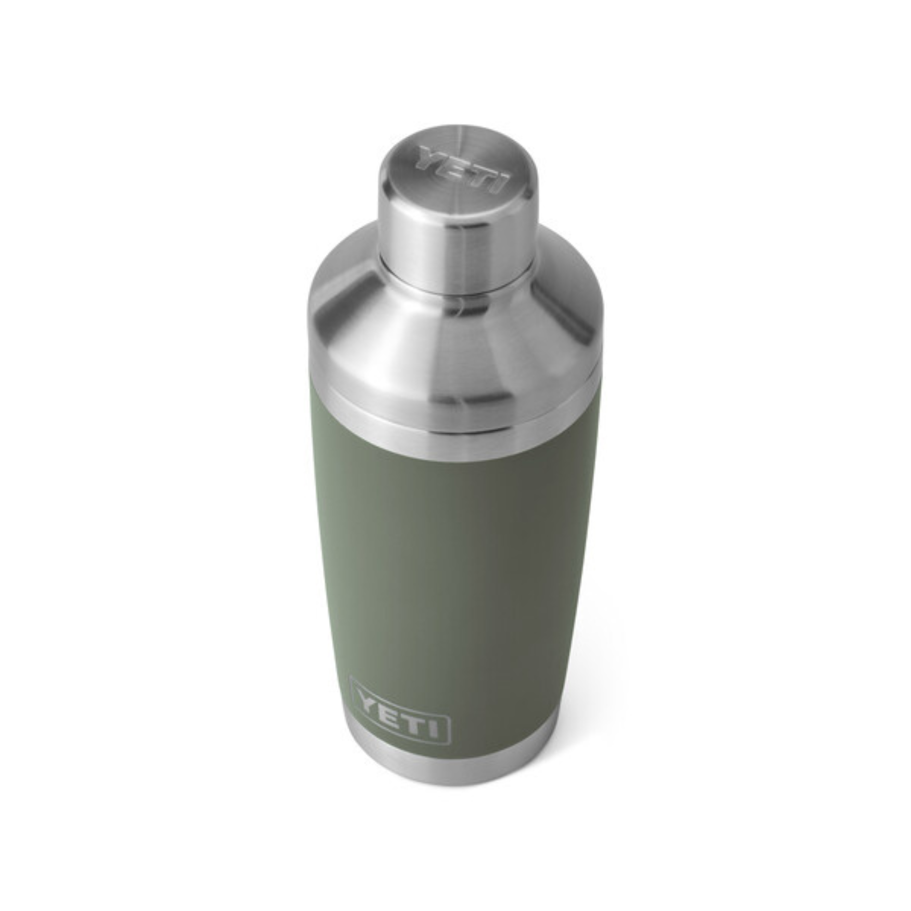 Yeti Rambler 20oz Stainless Steel Cocktail Shaker with Lid - Camp Green | Barware for Mixing Drinks, Perfect for Home Bars, Parties & Outdoor Camping