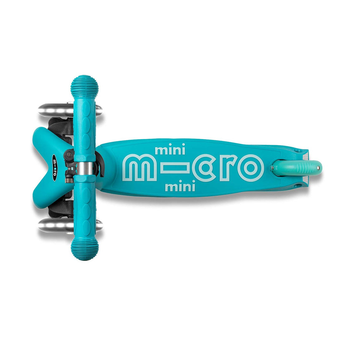 Micro Mini Deluxe 3-Wheel LED Scooter for Kids - Aqua Blue | Light-Up Wheels, Adjustable Handlebar | Perfect for Neighborhood Rides, Park Adventures & Indoor Play