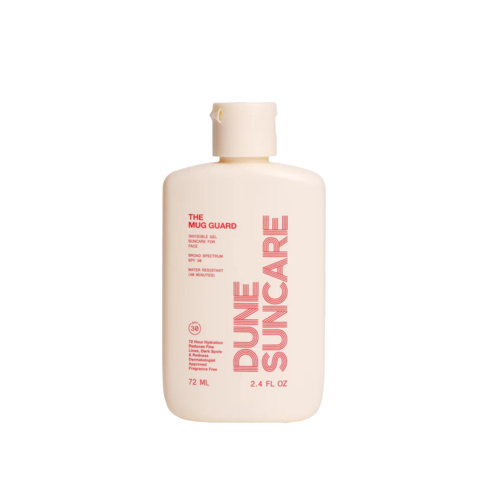 Dune Suncare The Mug Guard SPF 30 Sunscreen 2.4 FL OZ - Fragrance Free, Broad Spectrum UVA/UVB Protection - Perfect for Outdoor Activities, Beach & Travel
